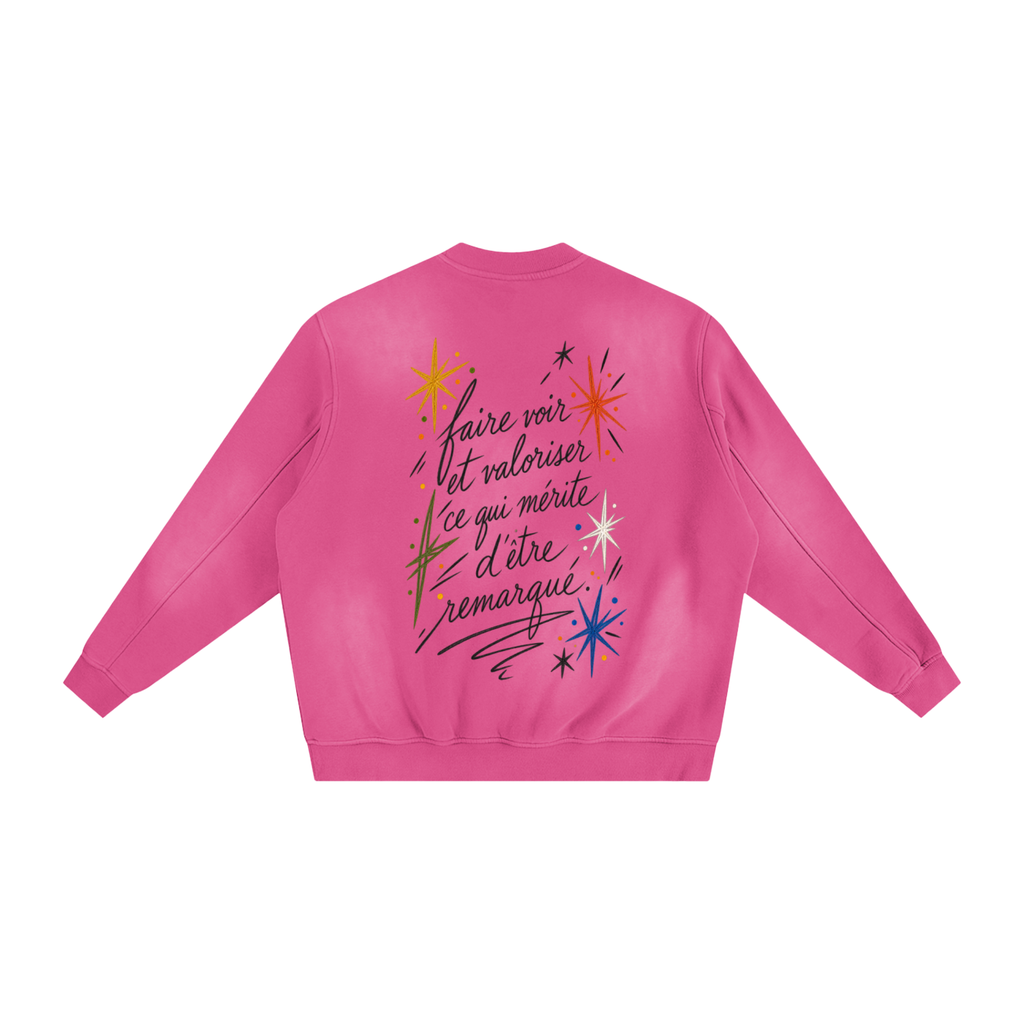 Le Faire Étalage “Manifesto” Hand-Sketched Crewneck