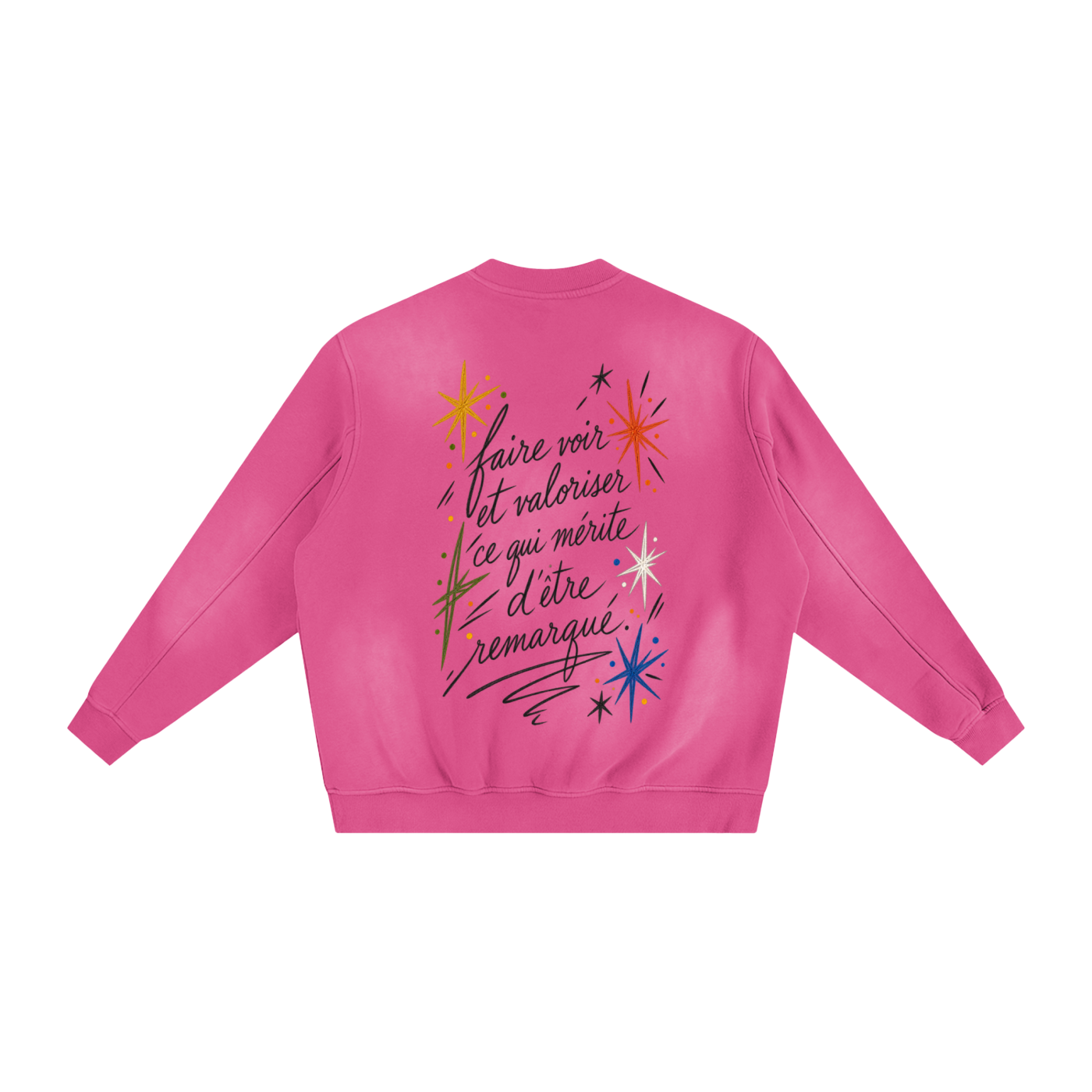 Le Faire Étalage “Manifesto” Hand-Sketched Crewneck