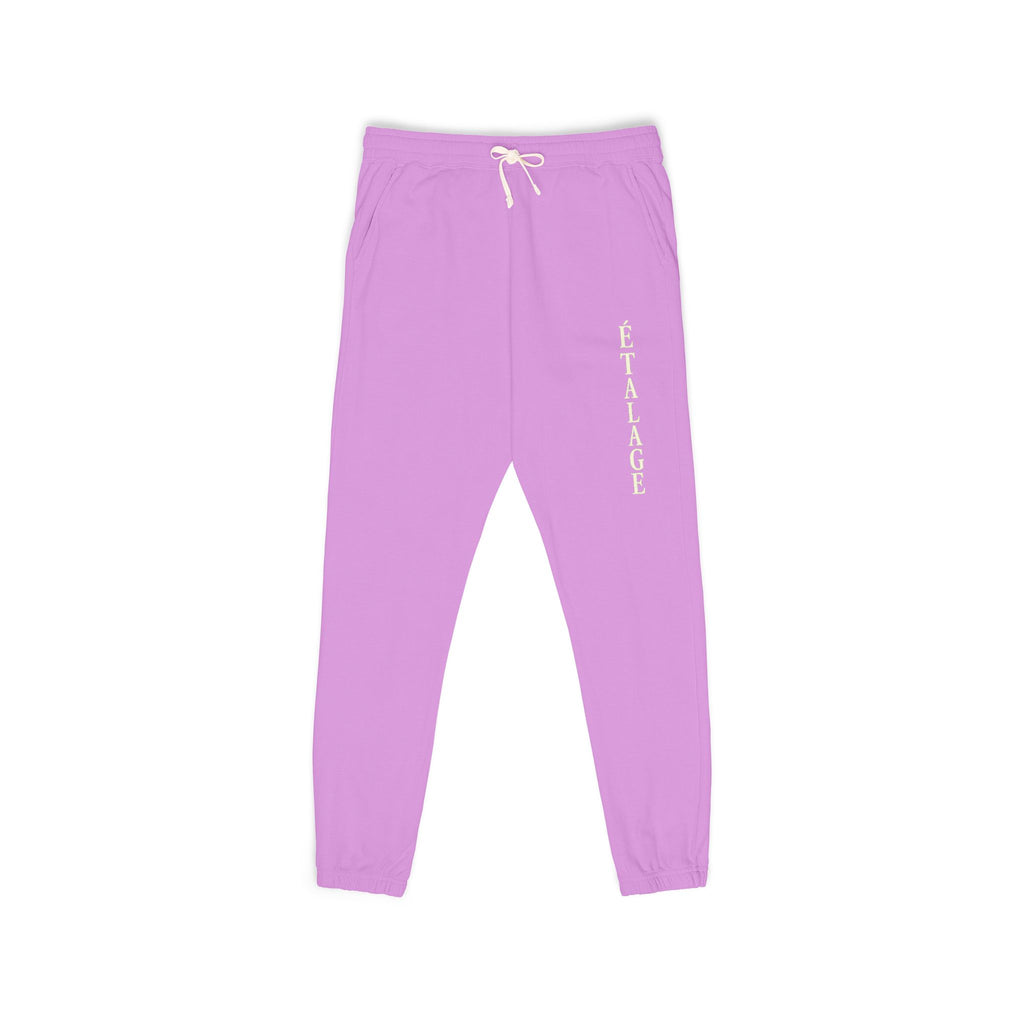 Le Faire Étalage Sweatpants with Vertical Script — Casual Streetwear Lounge Joggers