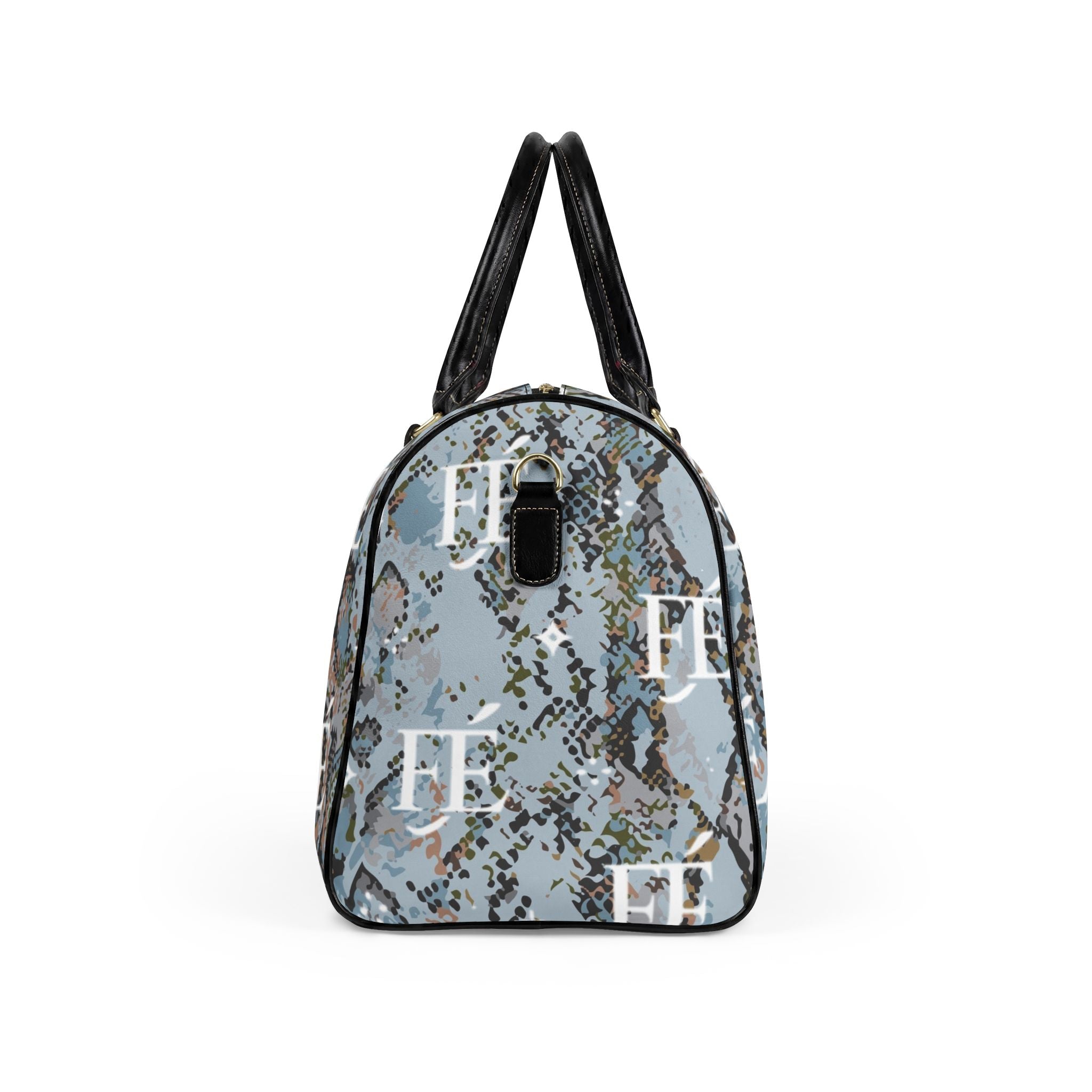 Étalage Signature Python Duffle — Premium Marble Leather Travel Bag