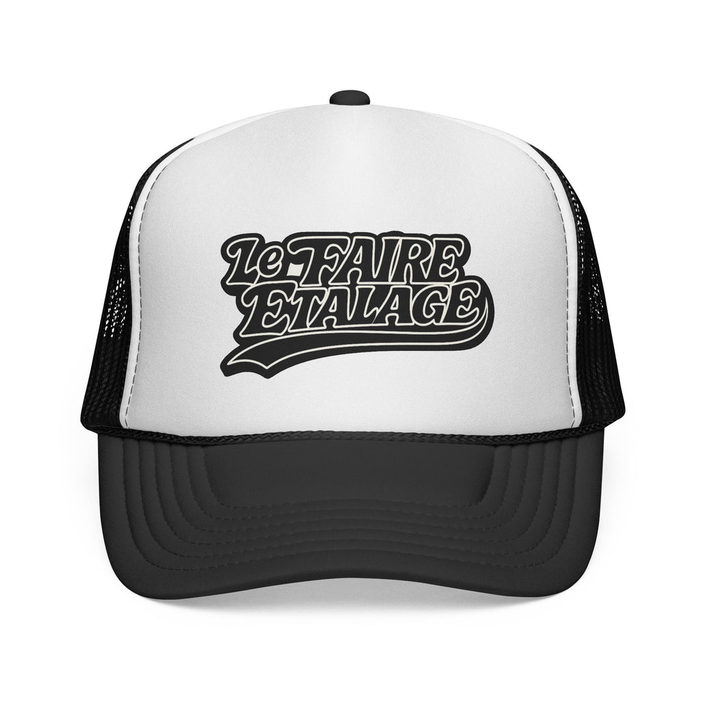 Trucker Cap — Retro 'Le Faire Étalage' Script Mesh Hat