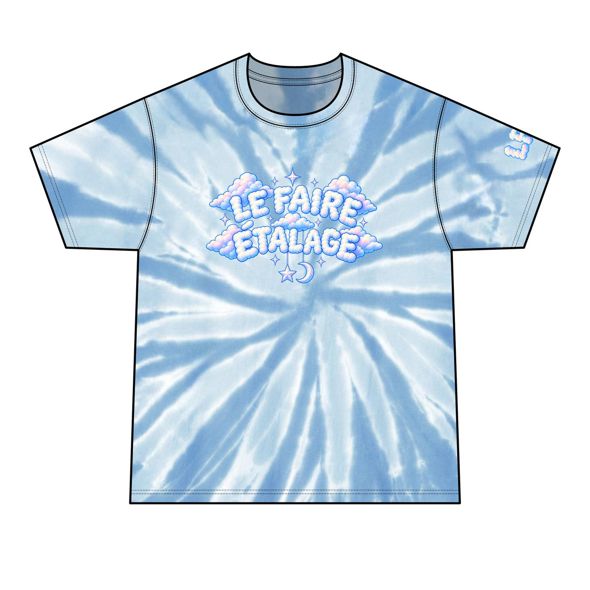 Le Faire Étalage Cloud Dream Tie-Dye Tee — Collection