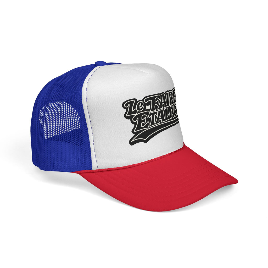 Trucker Cap — Retro 'Le Faire Étalage' Script Mesh Hat