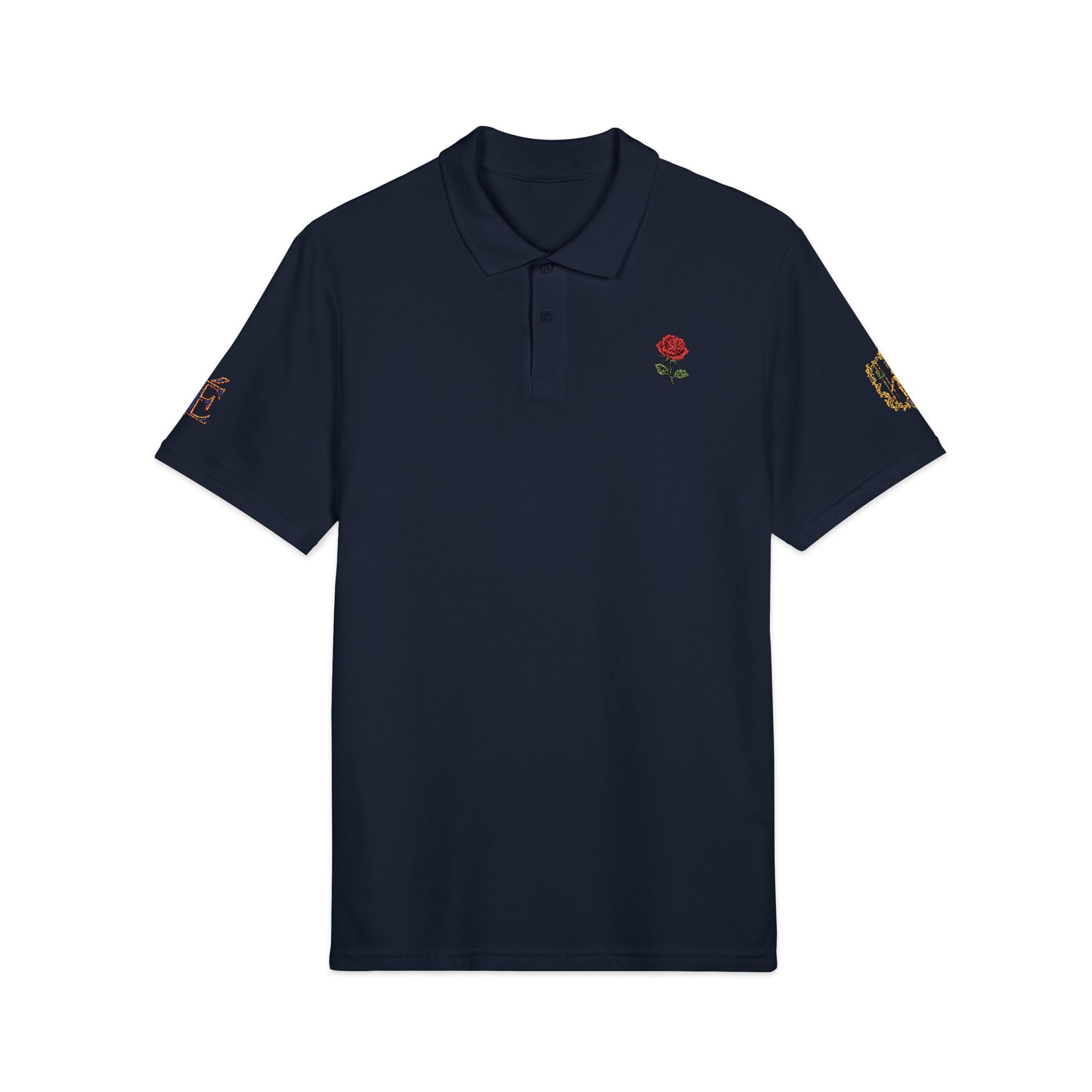 Le Faire Étalage Embroidered Floral Crest Polo