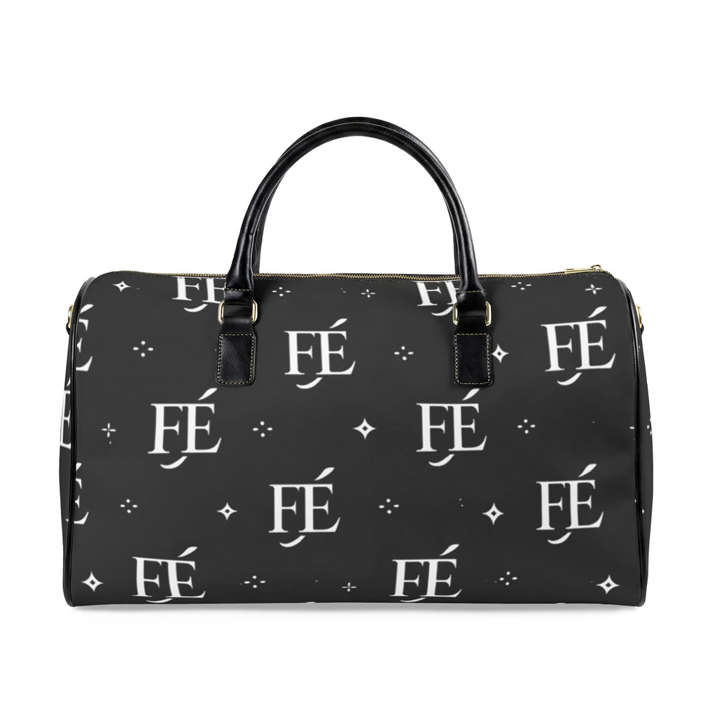 FÉ Monogram Leather Weekender — Black