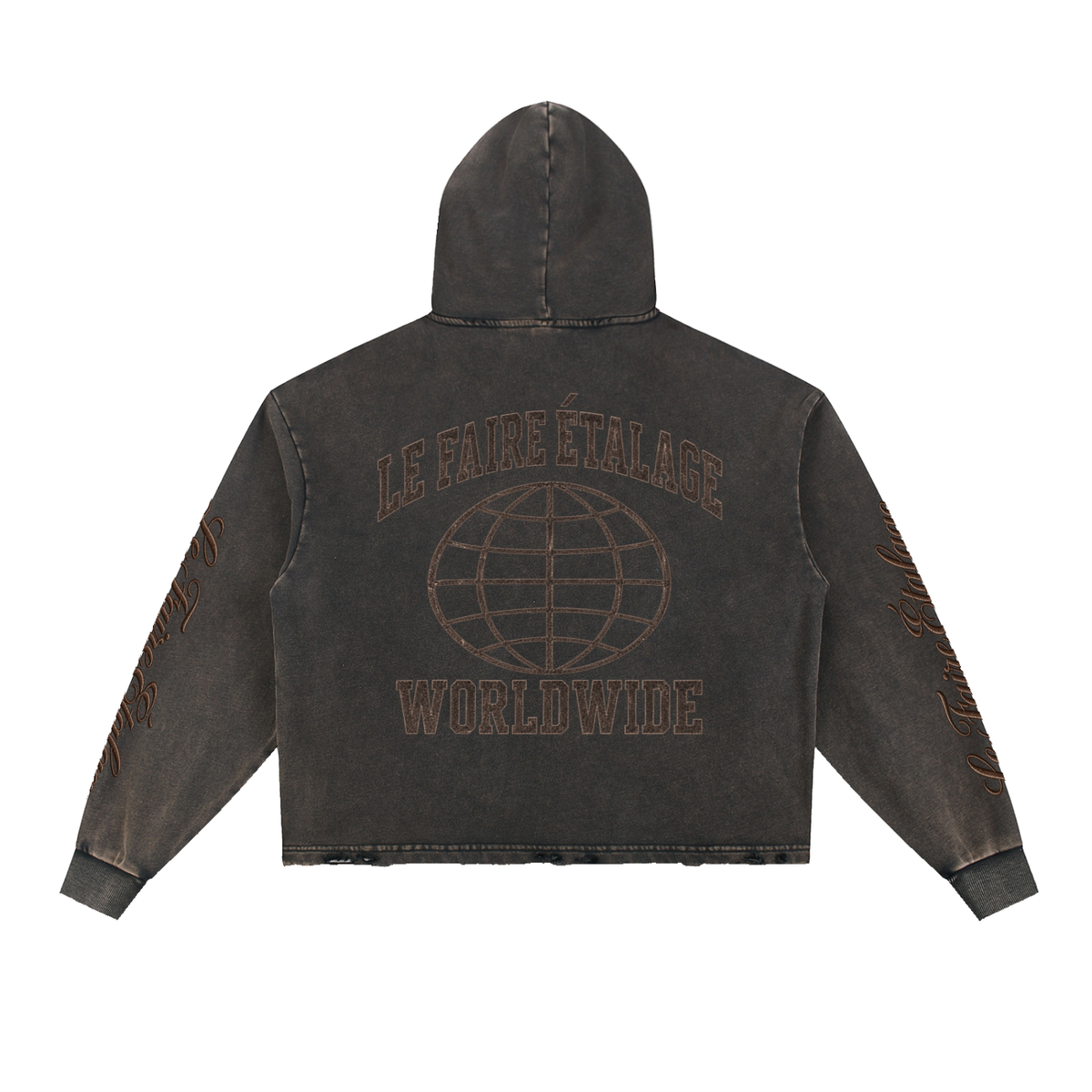 Le Faire Étalage Royal FÉ Crest Hoodie - Brun