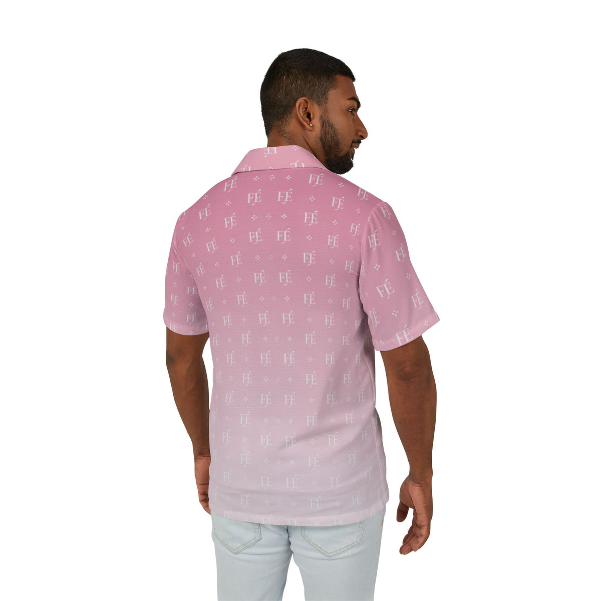 Le Faire Étalage Monogram Fade Camp Shirt - Rose