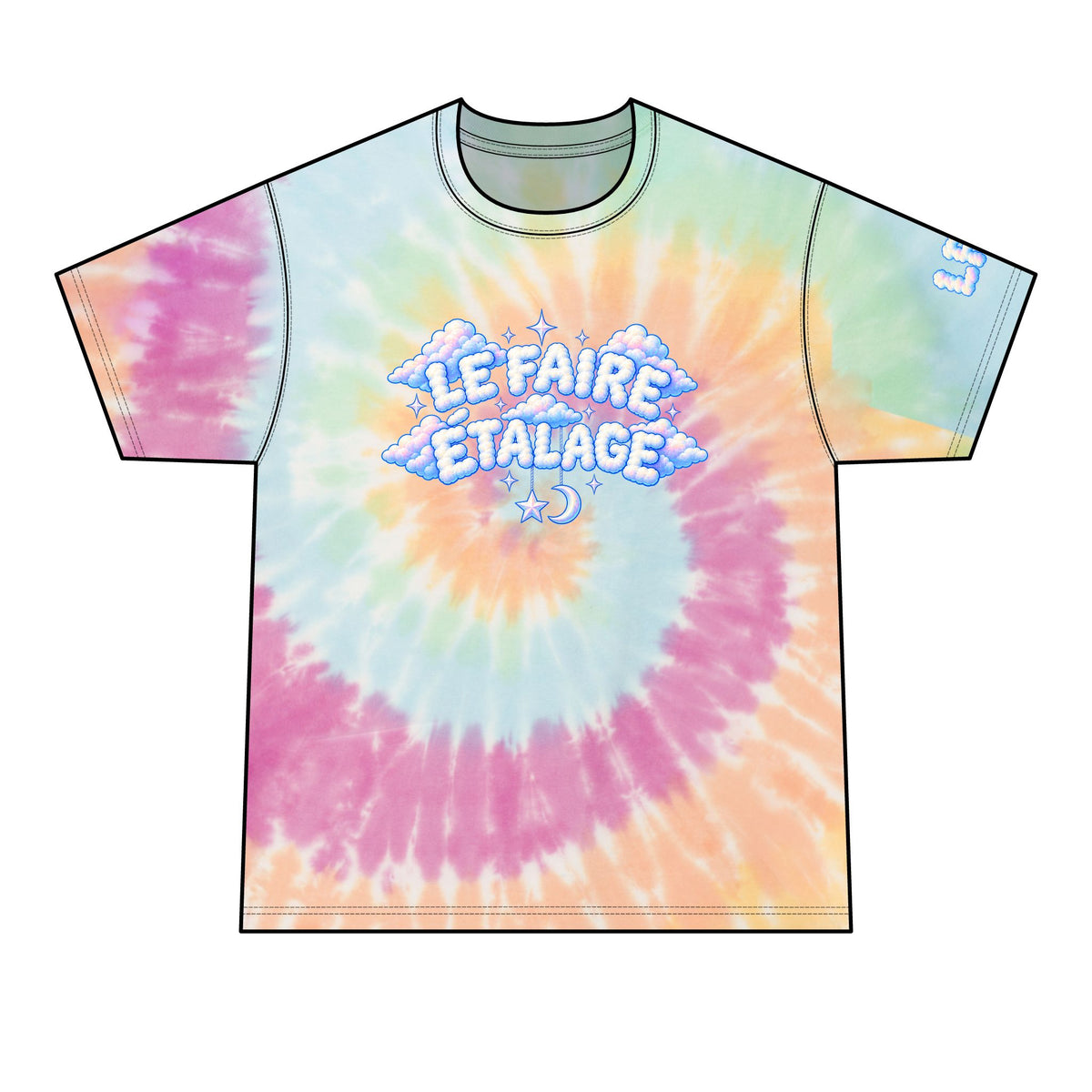 Le Faire Étalage Cloud Dream Tie-Dye Tee — Collection