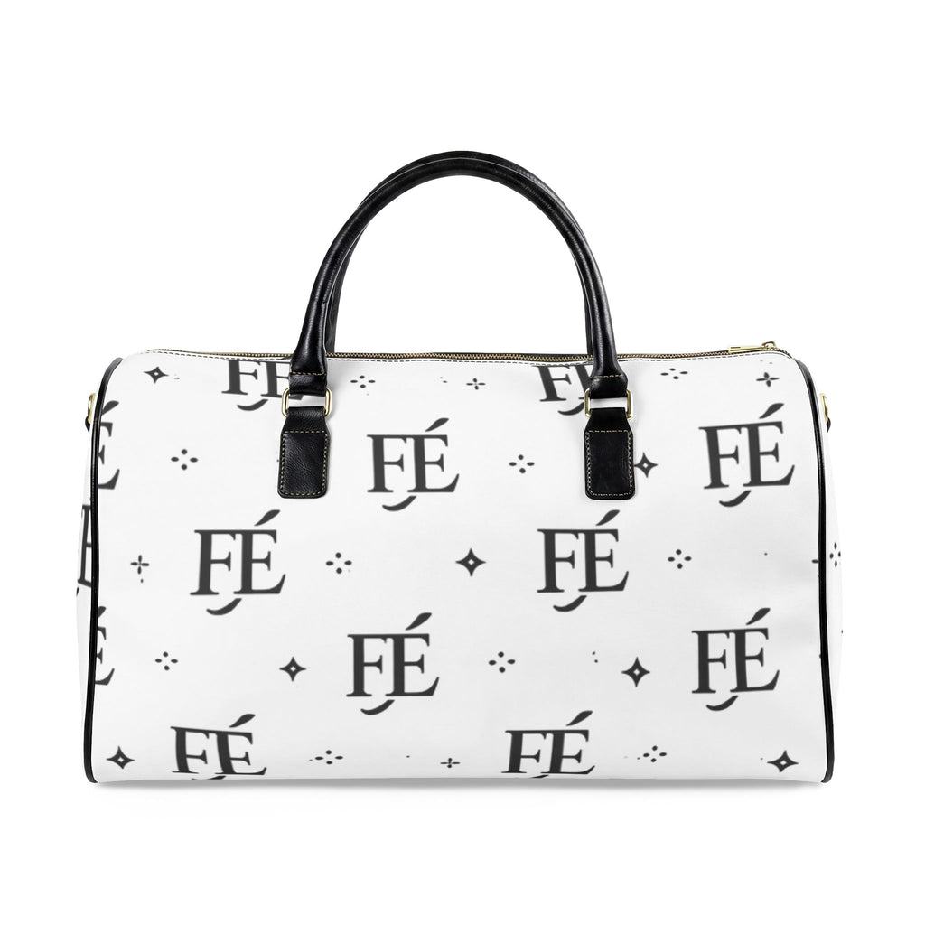 FÉ Monogram Leather Weekender — White