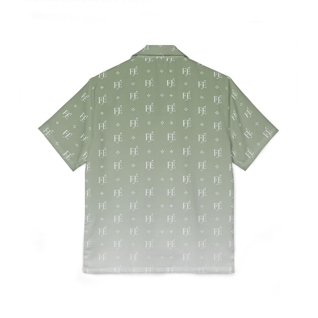 Le Faire Étalage Monogram Fade Camp Shirt - Sage