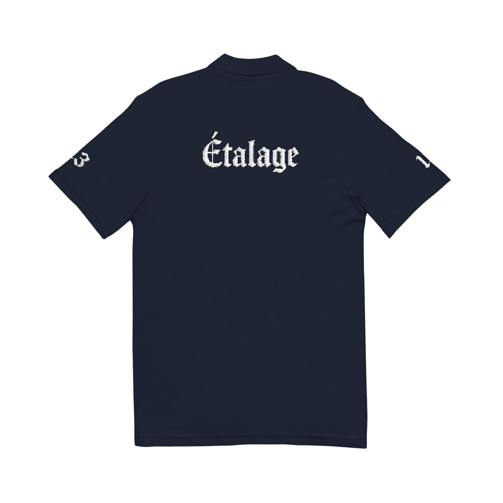 Embroidered 'Étalage' Polo Shirt — Script Chest & Back
