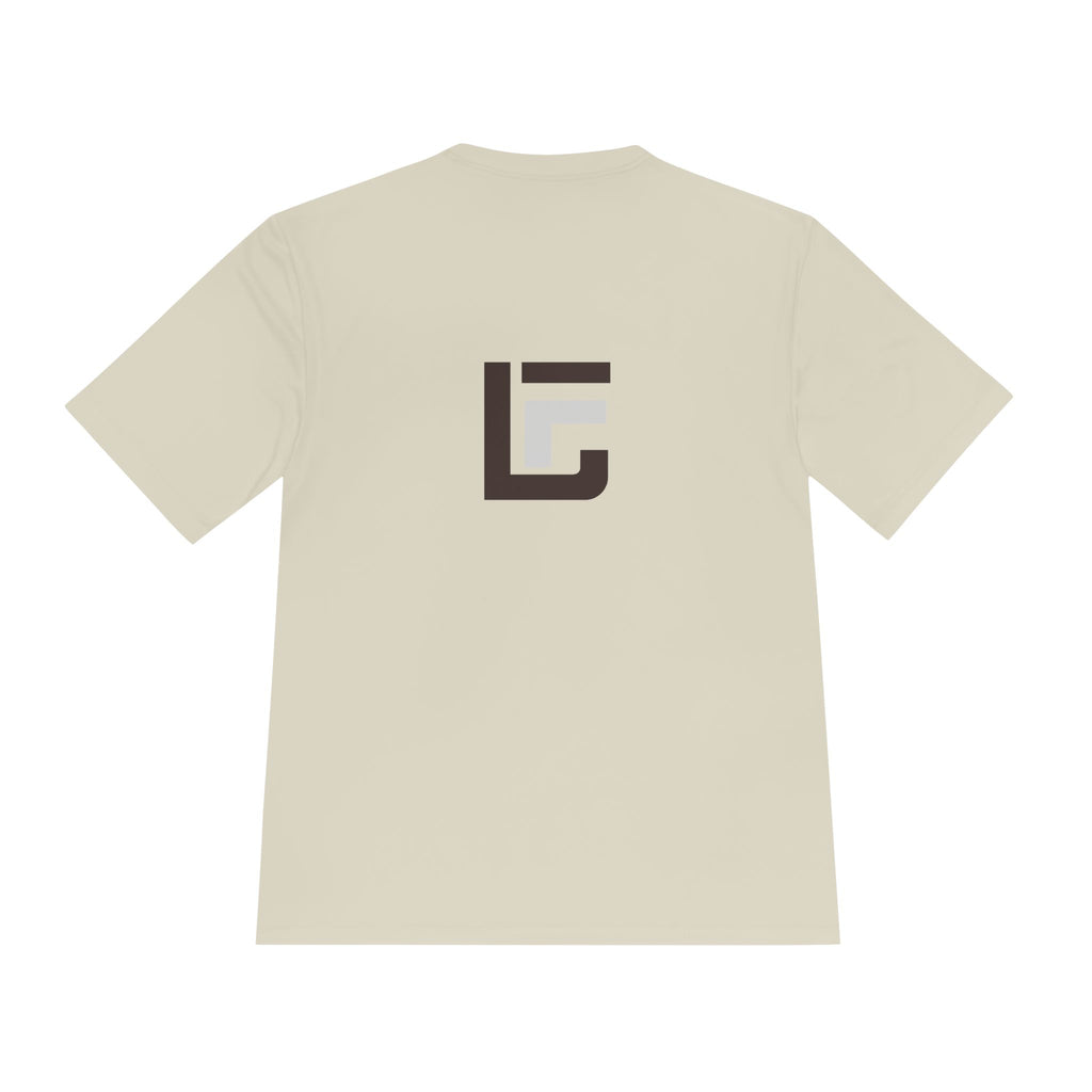 Faire Étalage Logo Tee — Minimal French Typography Moisture-Wicking Shirt