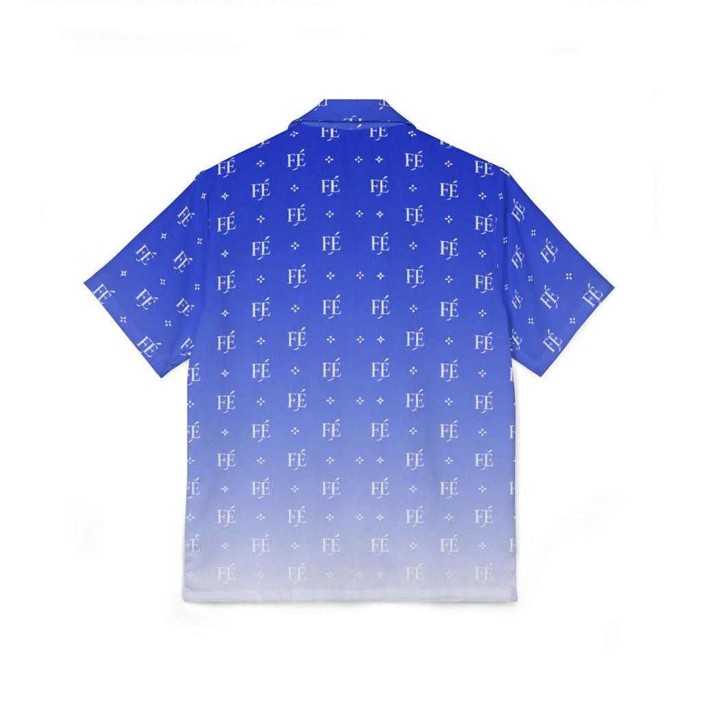Le Faire Étalage Monogram Fade Camp Shirt - Blue