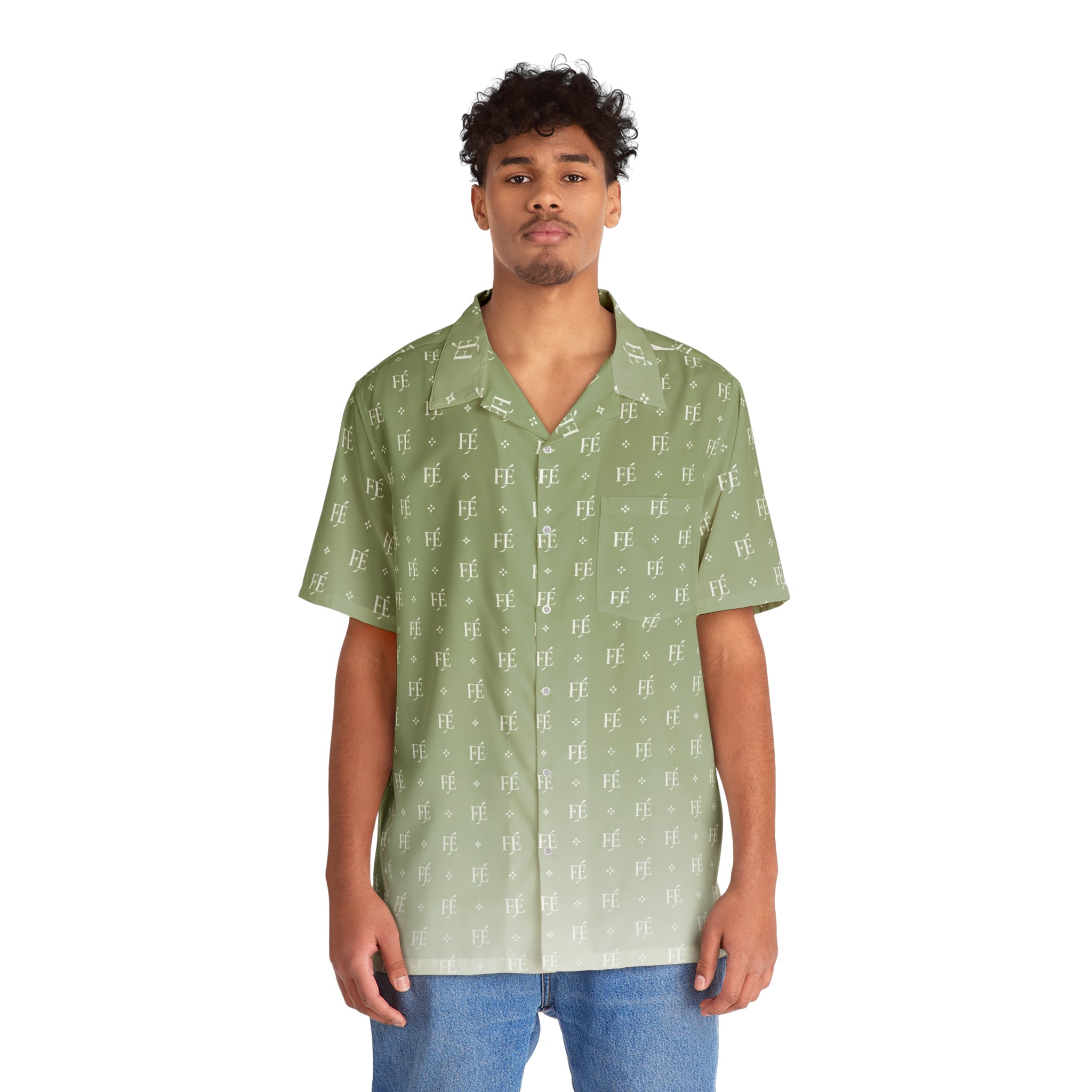 Monogram Fade Camp Shirt