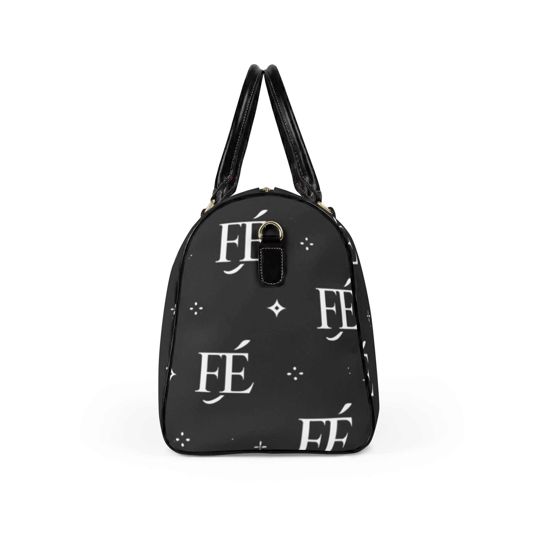 FÉ Monogram Leather Weekender — Black
