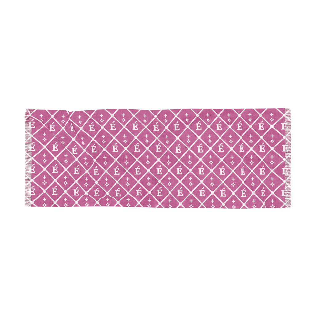 Light Scarf — Minimal Monogram Pattern Scarf