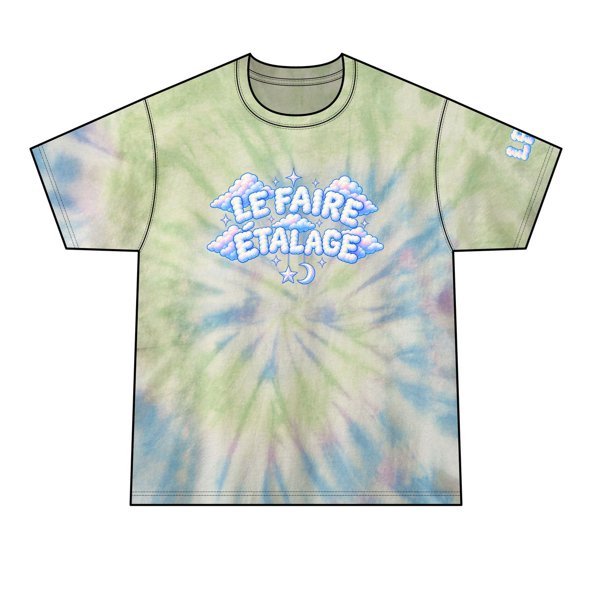 Le Faire Étalage Cloud Dream Tie-Dye Tee — Collection