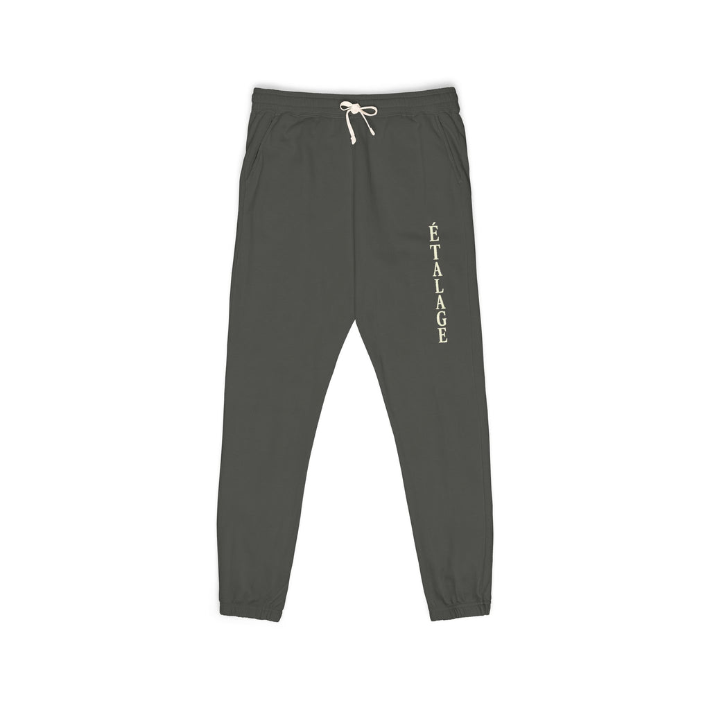 Le Faire Étalage Sweatpants with Vertical Script — Casual Streetwear Lounge Joggers