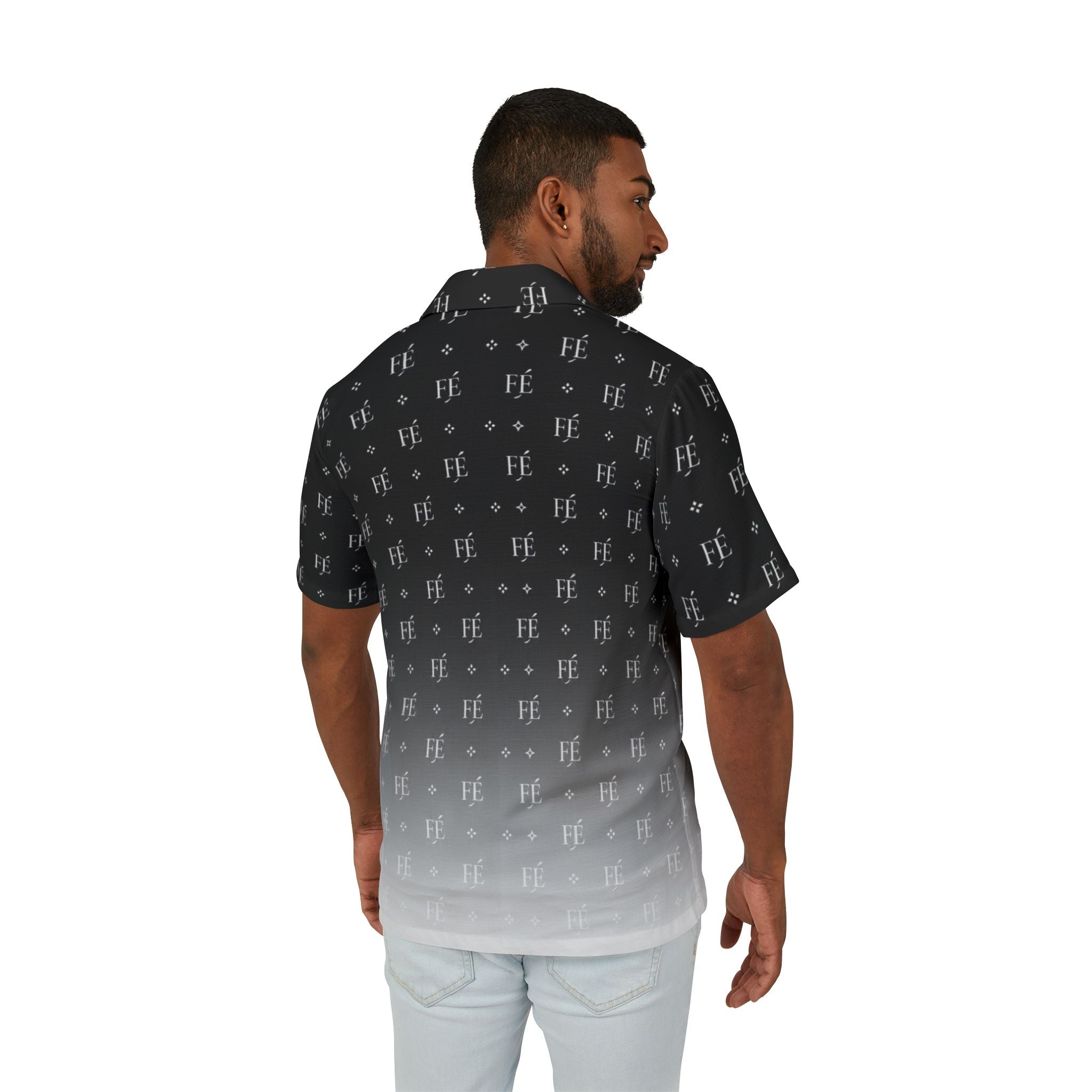 Le Faire Étalage Monogram Fade Camp Shirt - Noir