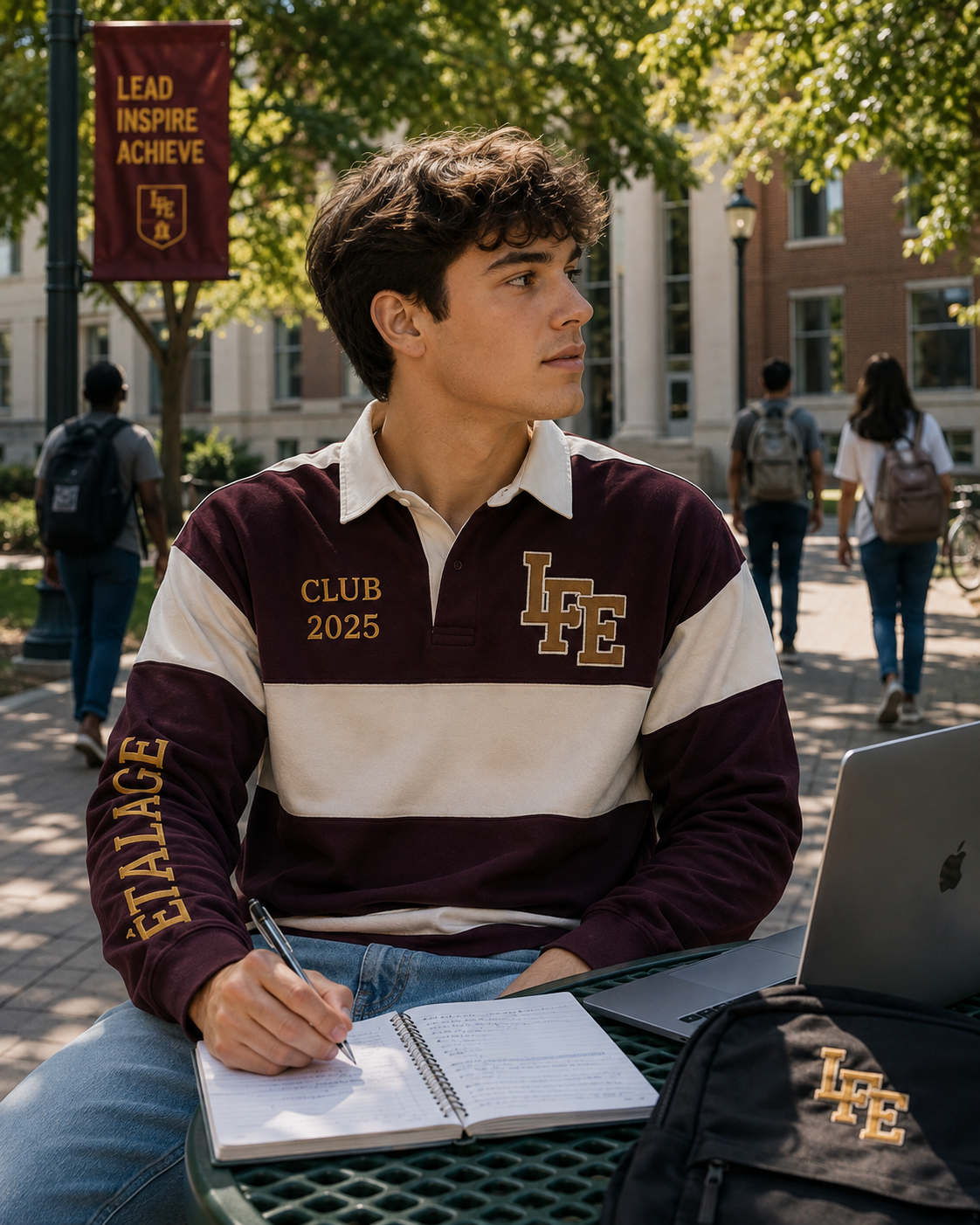 Le Faire Étalage Varsity Rugby Polo