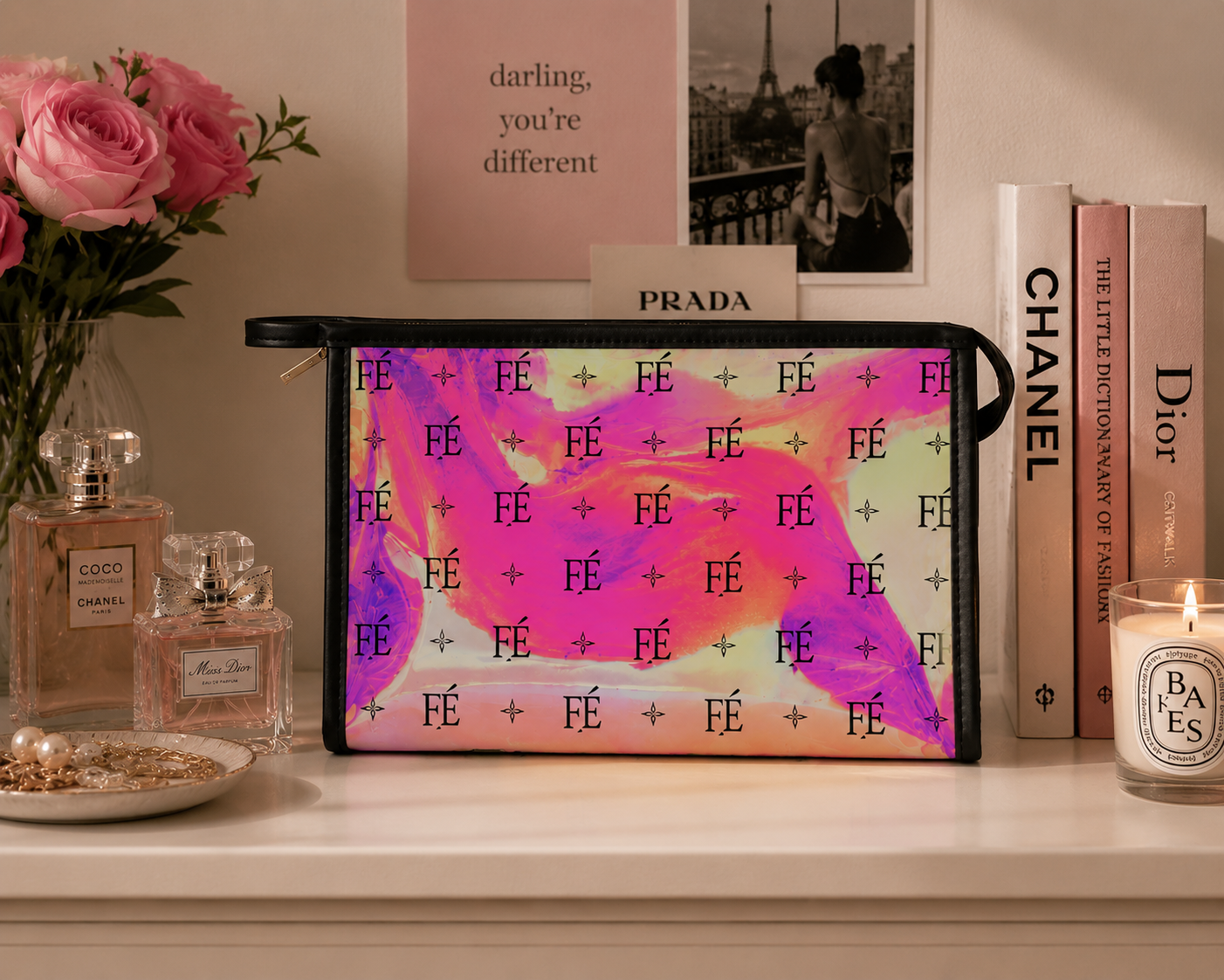 Le Faire Étalage Holographic FÉ Cosmetic Pouch