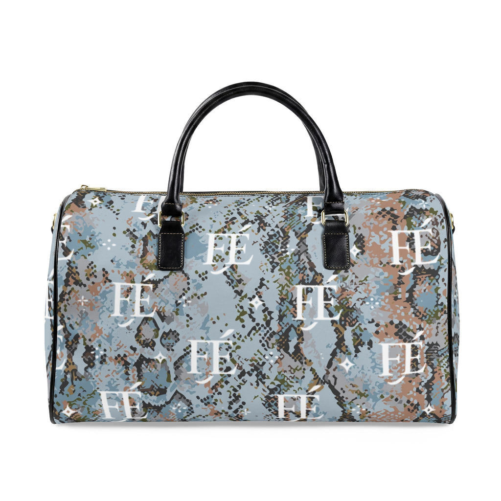 Étalage Signature Python Duffle — Premium Marble Leather Travel Bag