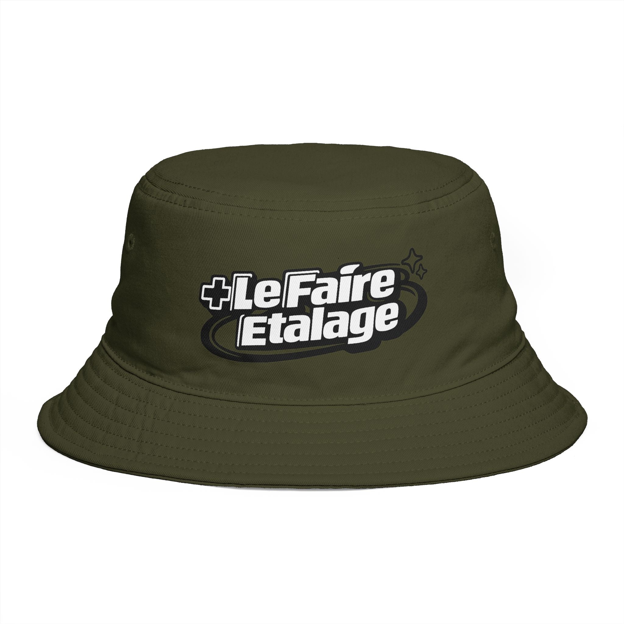 LeFaire Etalage Logo Bucket Hat — Retro Streetwear Sun Hat