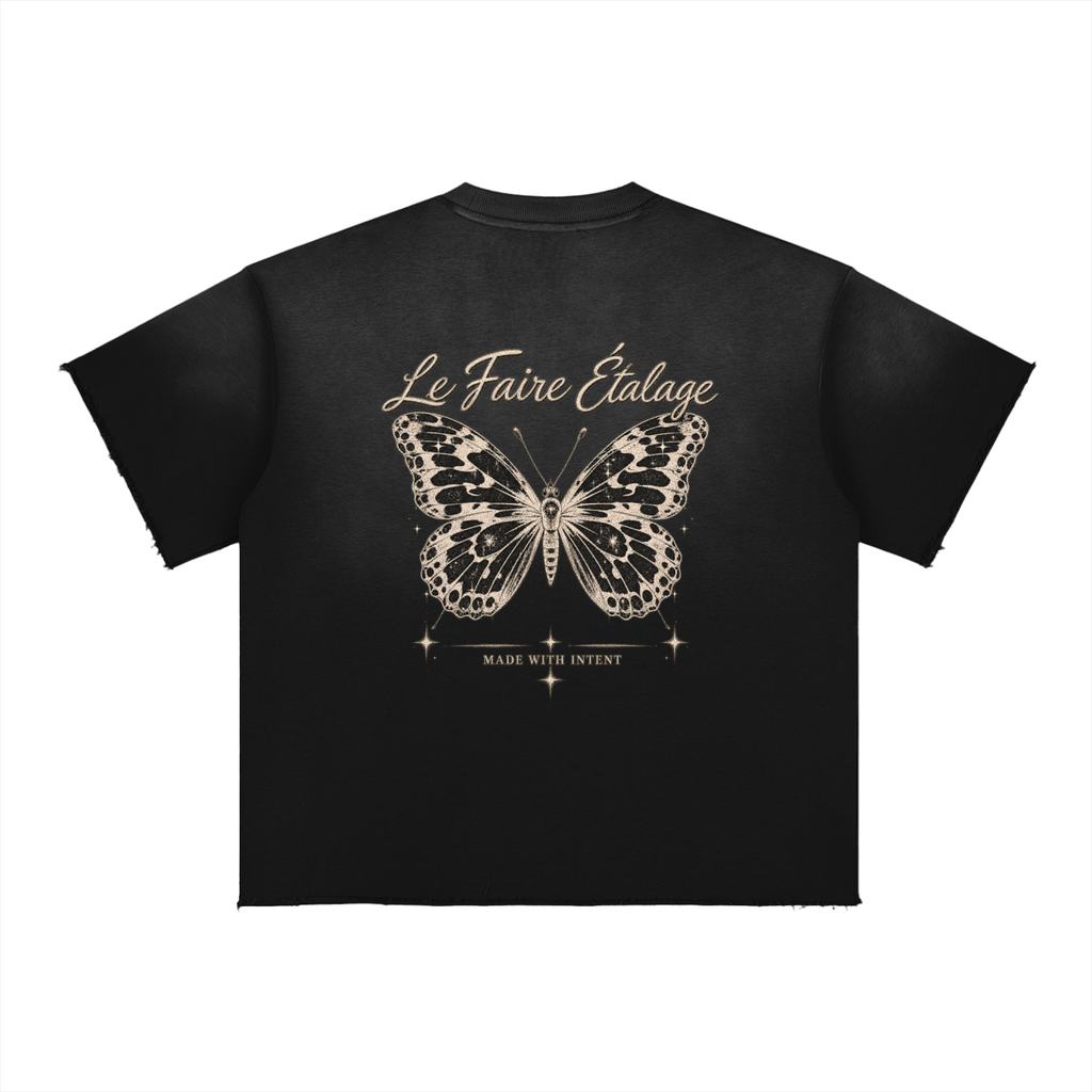 Le Faire Étalage Vintage Butterfly Ombre Tee
