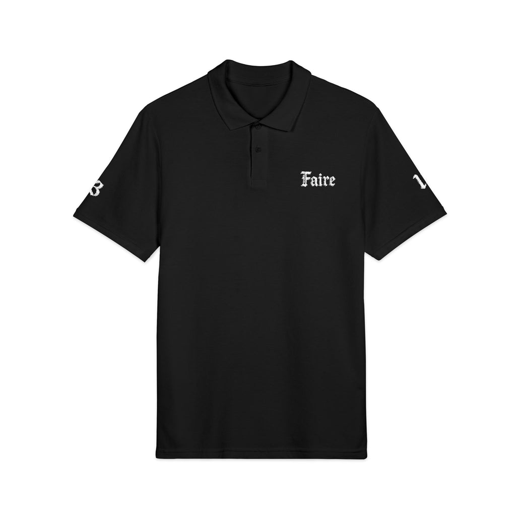 Embroidered 'Étalage' Polo Shirt — Script Chest & Back