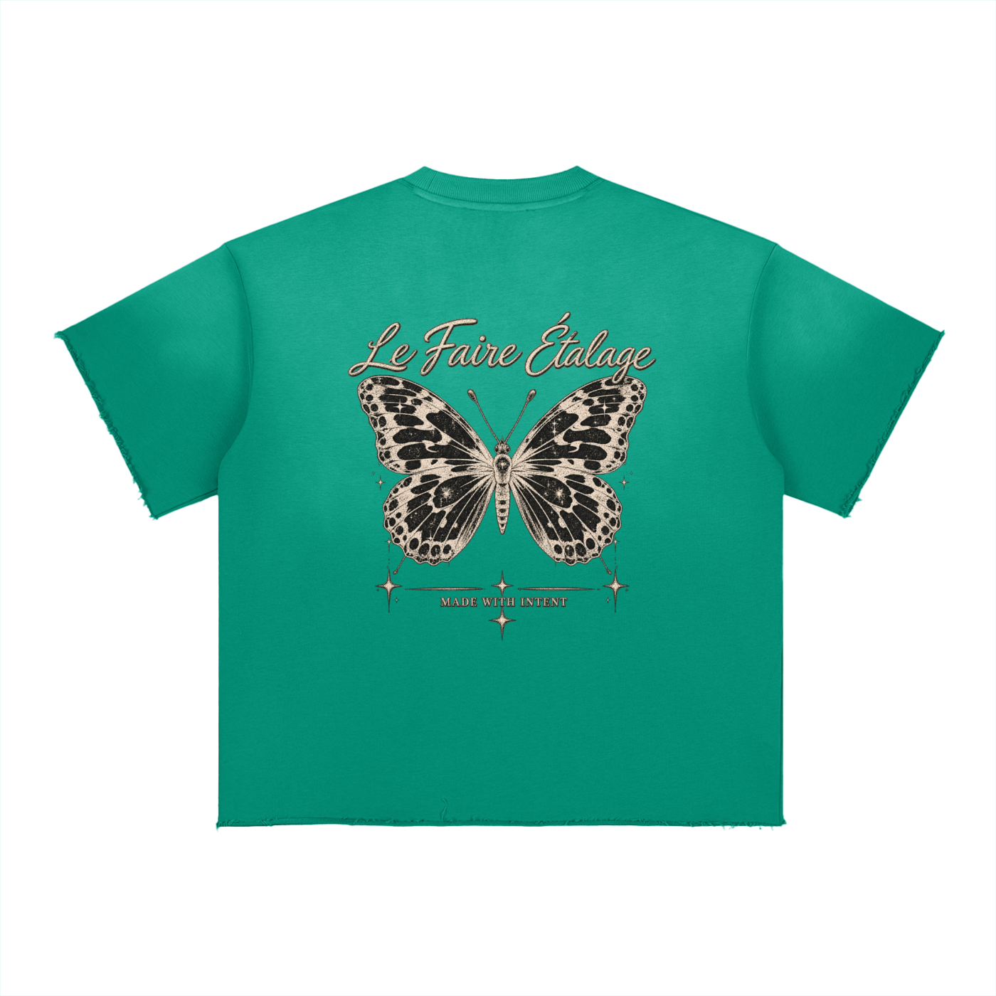 Le Faire Étalage Vintage Butterfly Ombre Tee