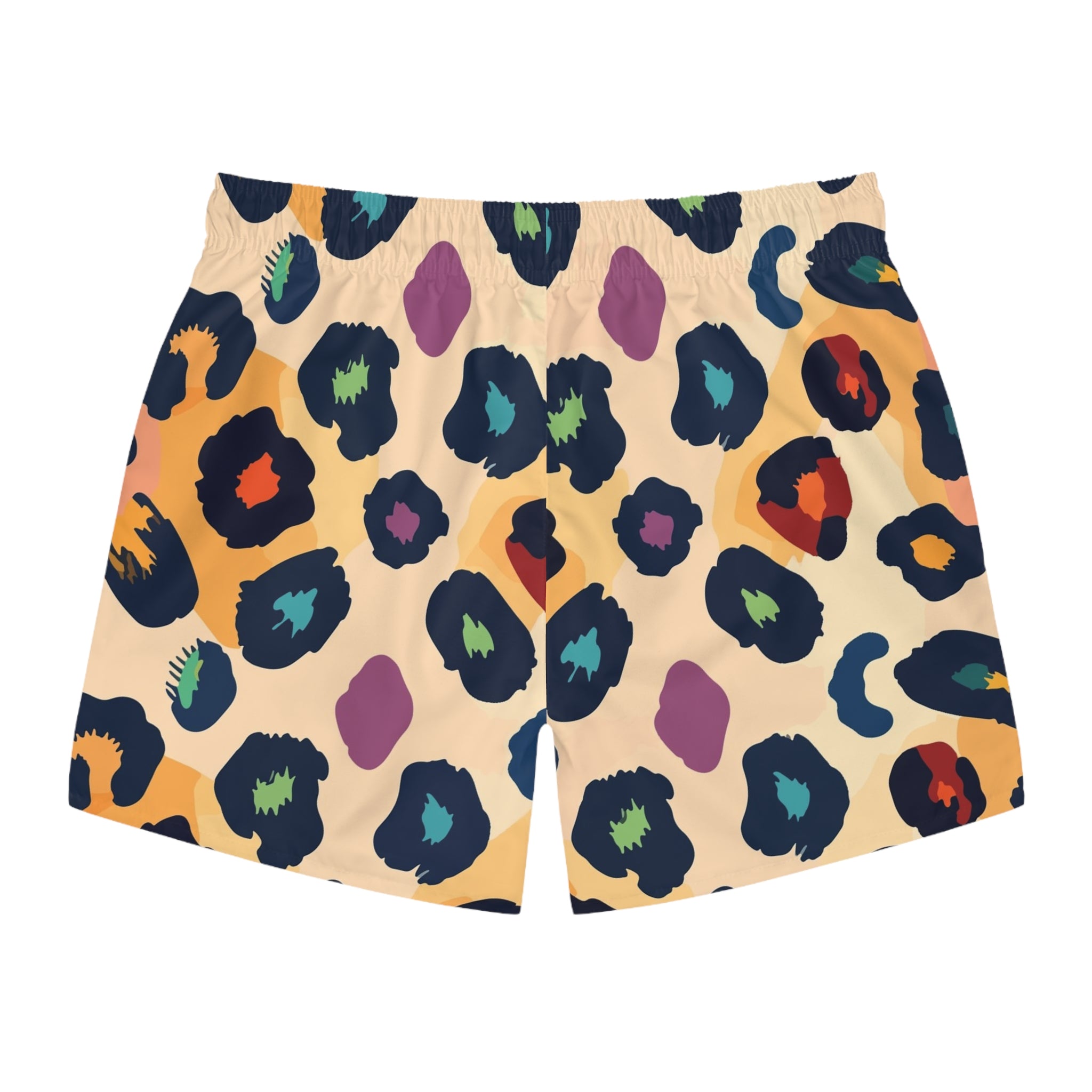 Le Faire Étalage Colorful Leopard Print Swim Trunks