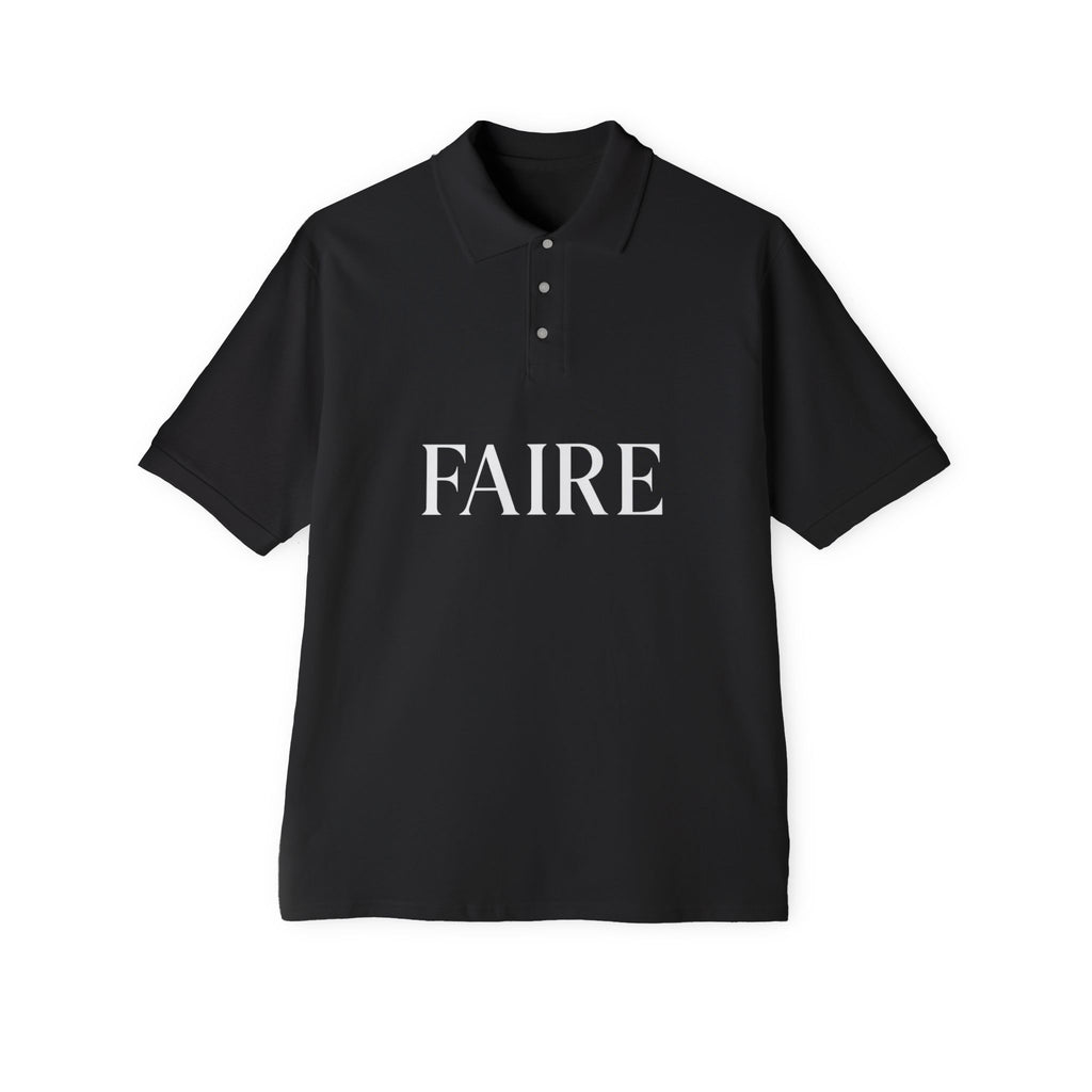 Faire / Étalage Polo Shirt — French Word Graphic Men's Polo