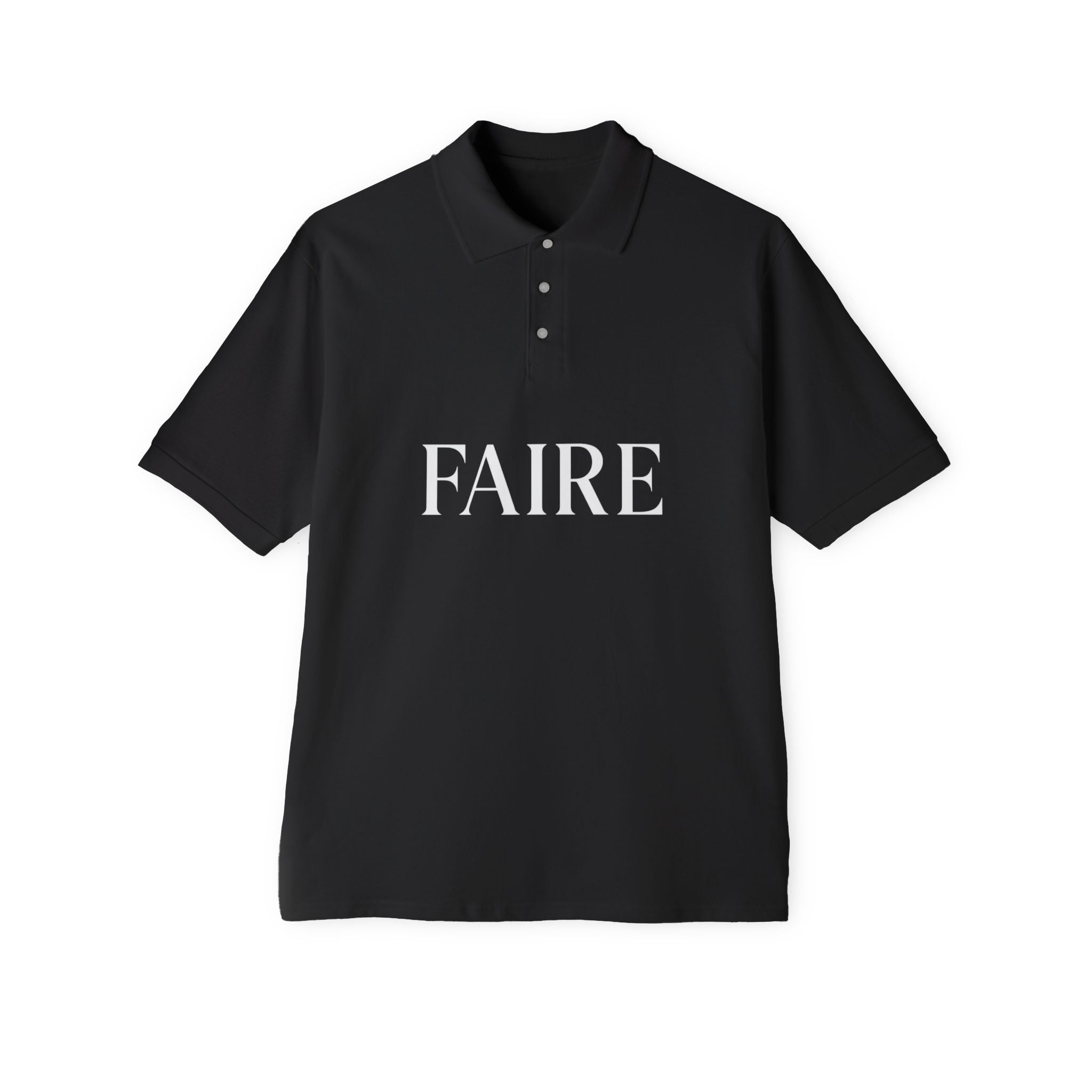 Faire / Étalage Polo Shirt — French Word Graphic Men's Polo