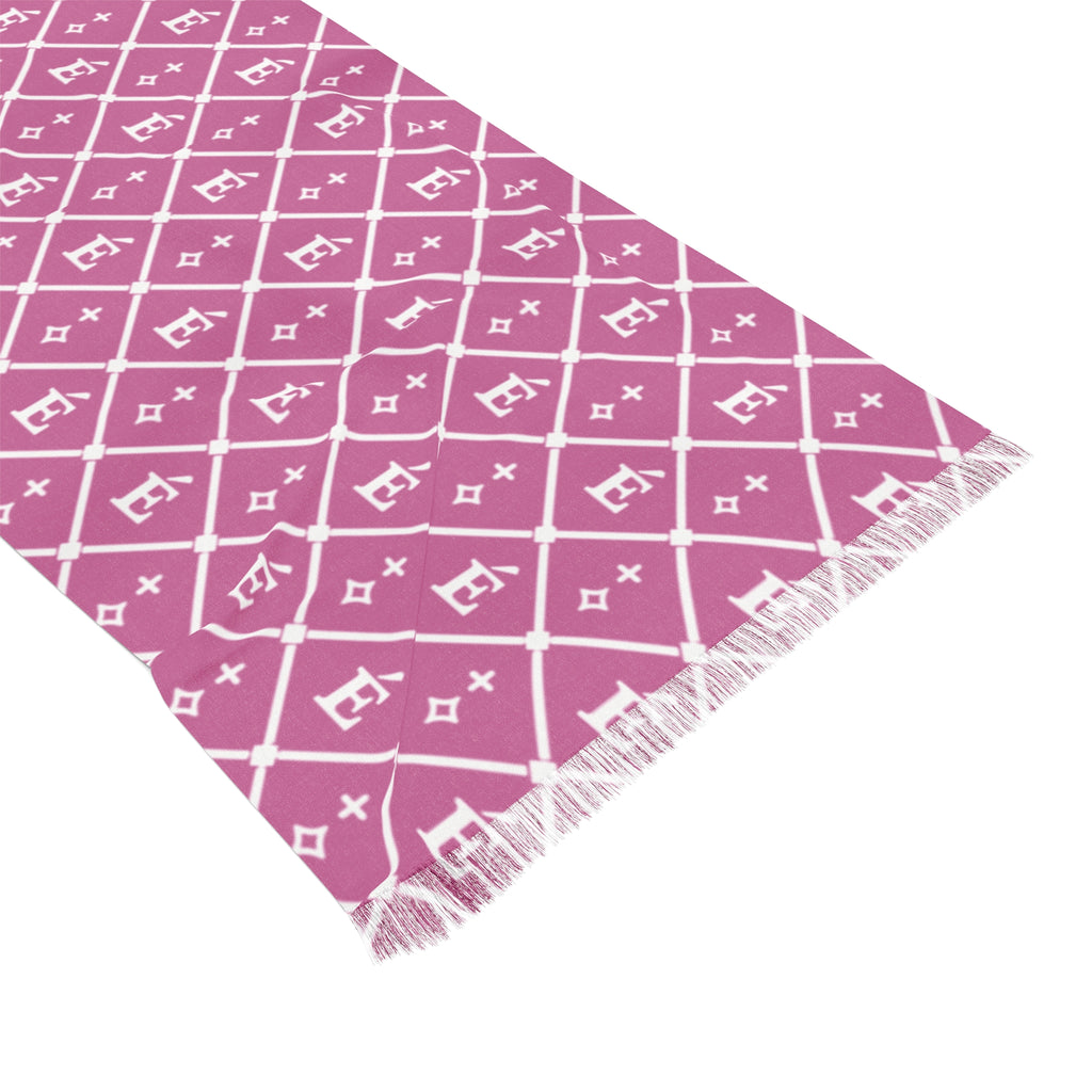 Light Scarf — Minimal Monogram Pattern Scarf