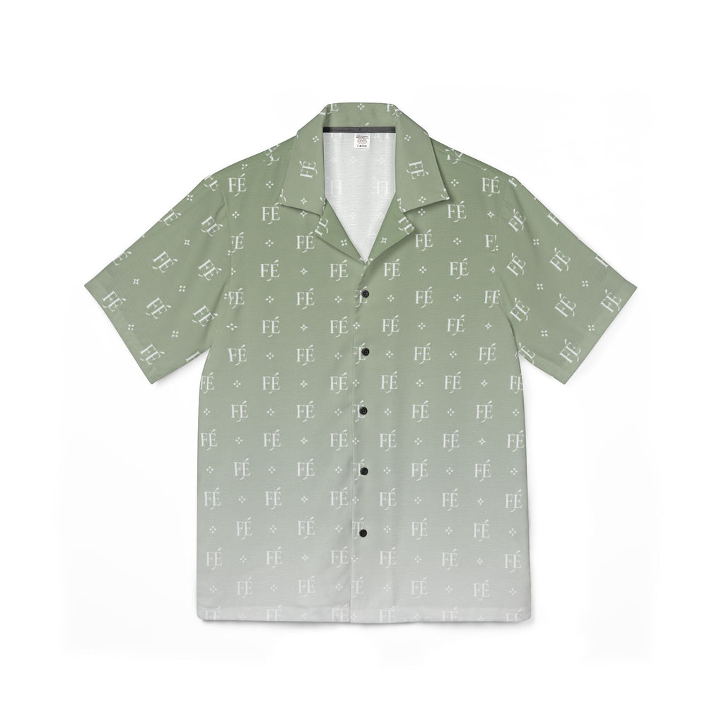 Le Faire Étalage Monogram Fade Camp Shirt - Sage