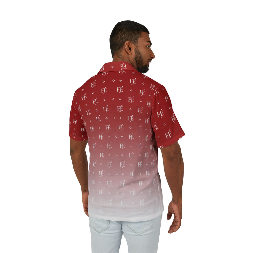 Le Faire Étalage Monogram Fade Camp Shirt - Rouge