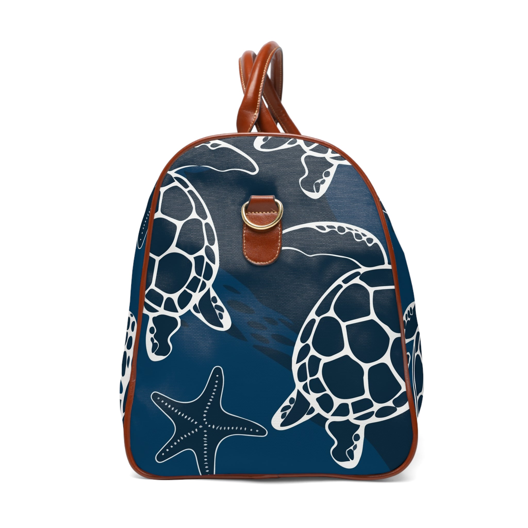 Le Faire Étalage Navy Sea Turtle Waterproof Travel Bag