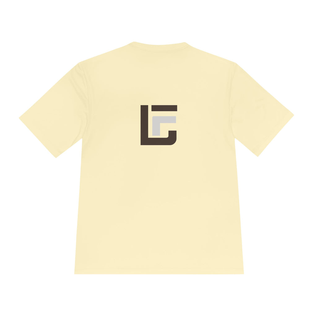 Faire Étalage Logo Tee — Minimal French Typography Moisture-Wicking Shirt