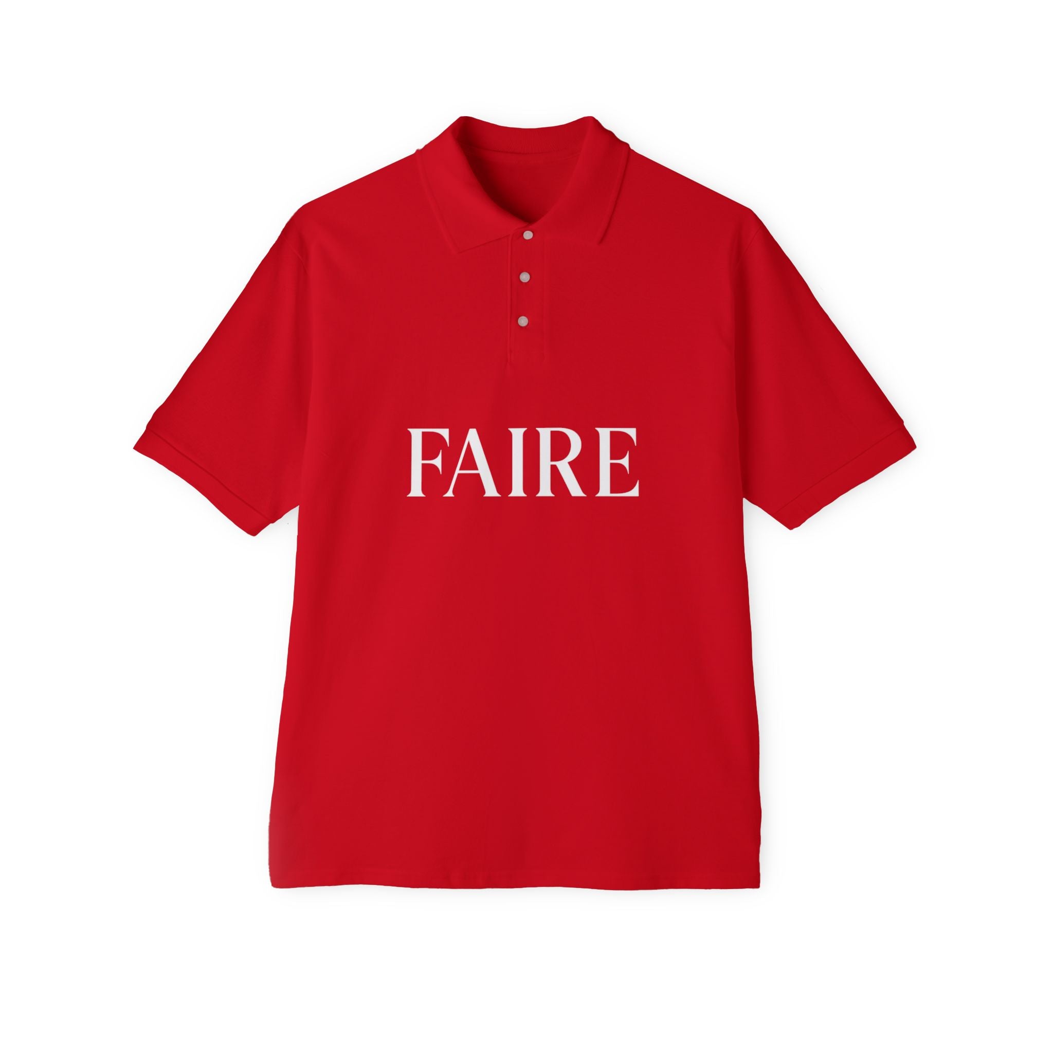 Faire / Étalage Polo Shirt — French Word Graphic Men's Polo
