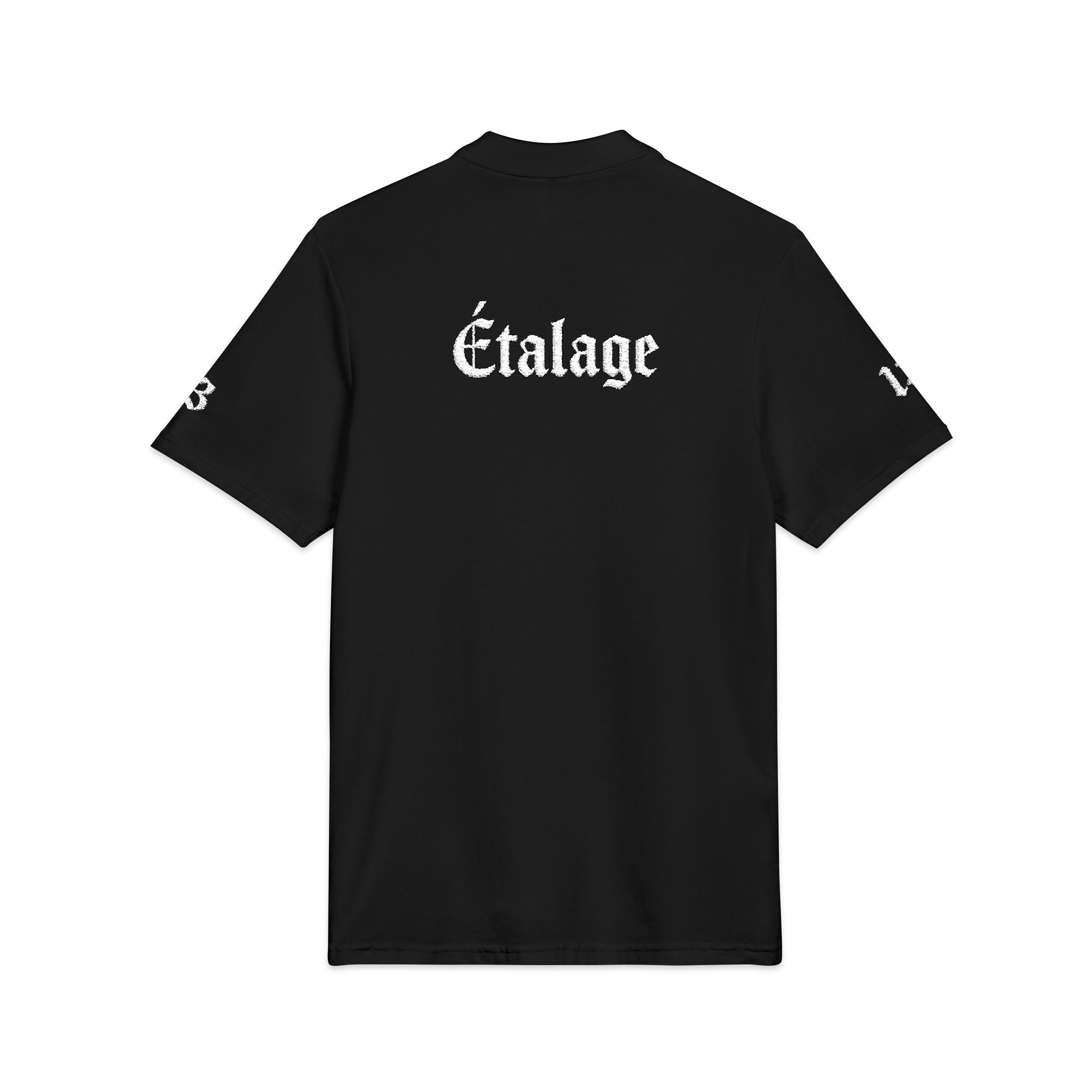 Embroidered 'Étalage' Polo Shirt — Script Chest & Back