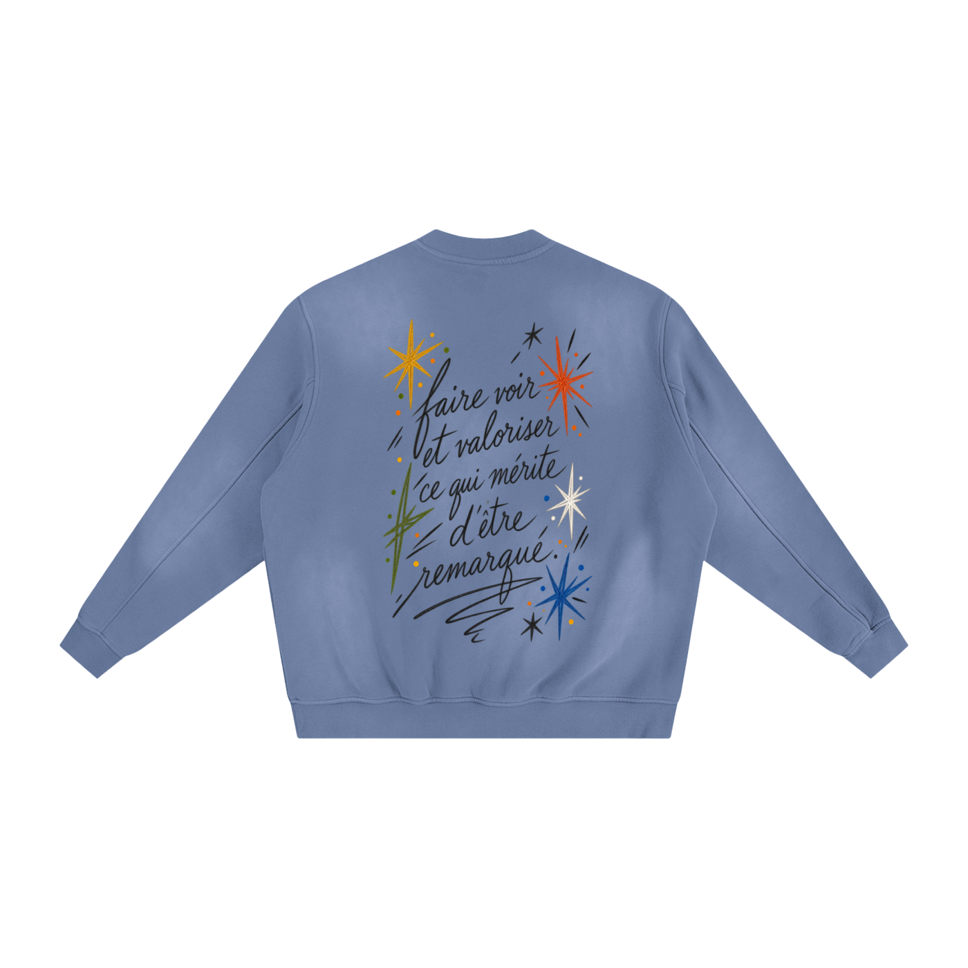 Le Faire Étalage “Manifesto” Hand-Sketched Crewneck