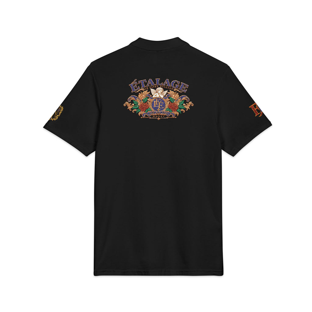 Le Faire Étalage Embroidered Floral Crest Polo