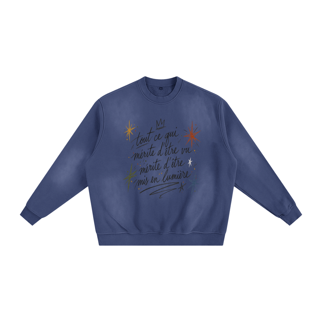 Le Faire Étalage “Manifesto” Hand-Sketched Crewneck
