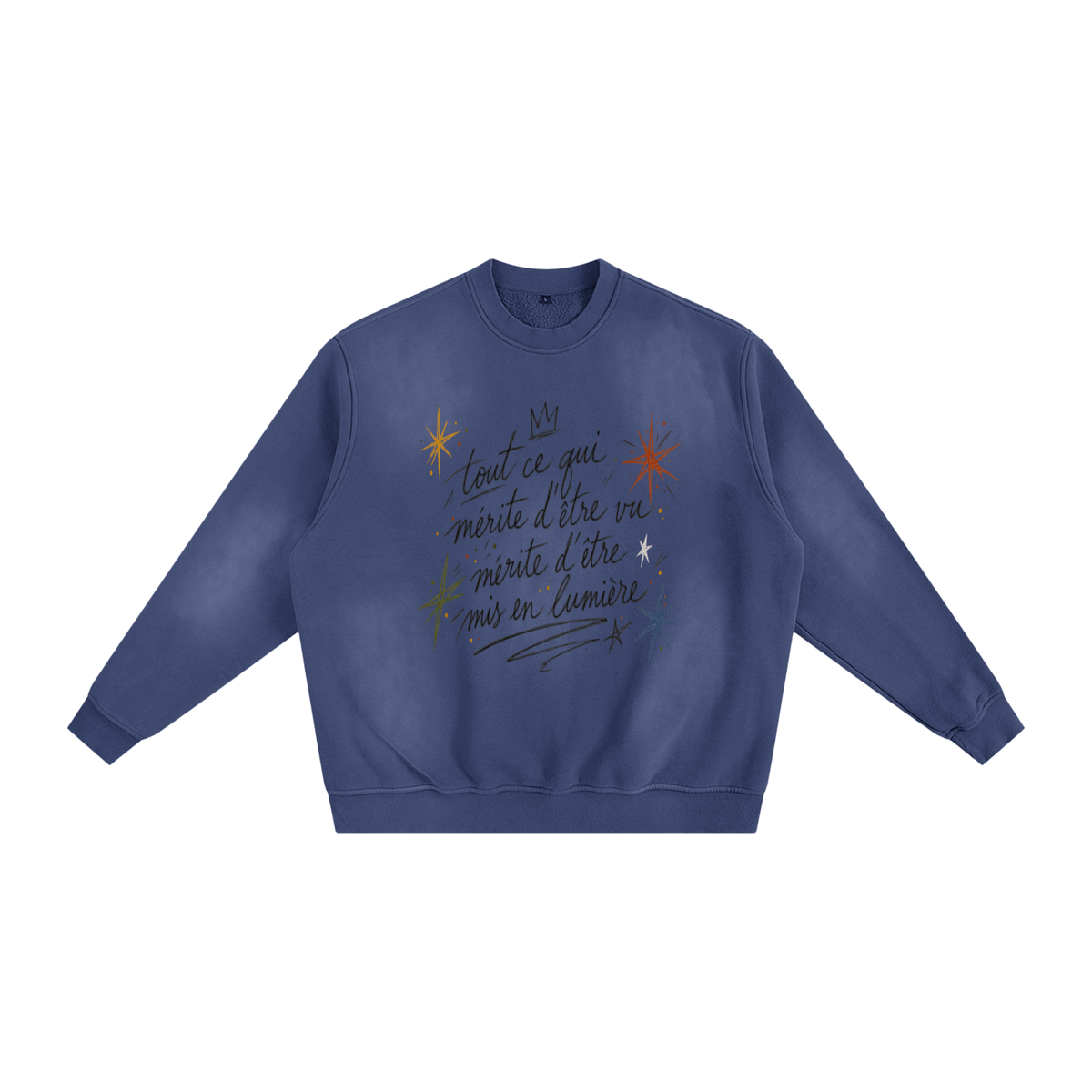 Le Faire Étalage “Manifesto” Hand-Sketched Crewneck