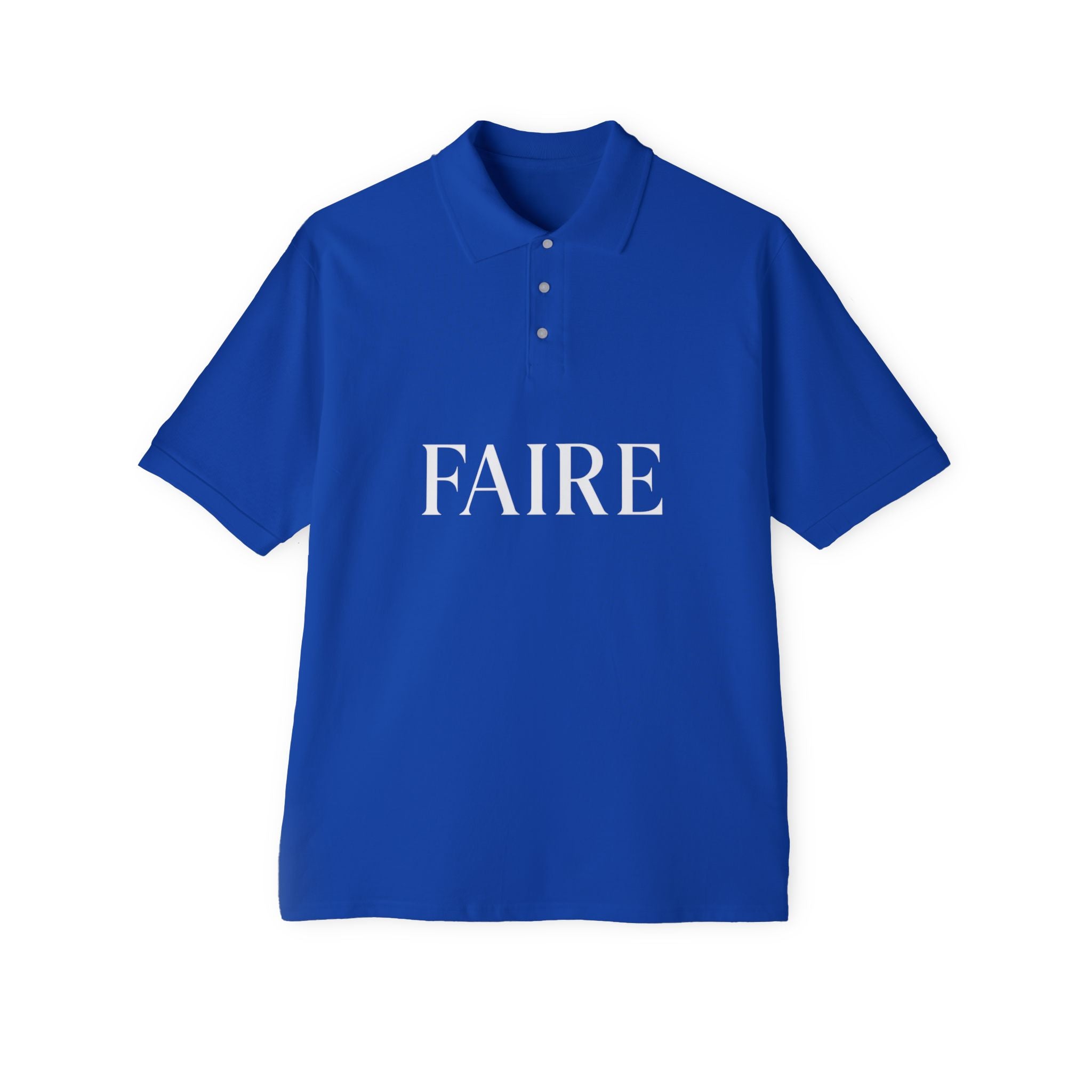Faire / Étalage Polo Shirt — French Word Graphic Men's Polo