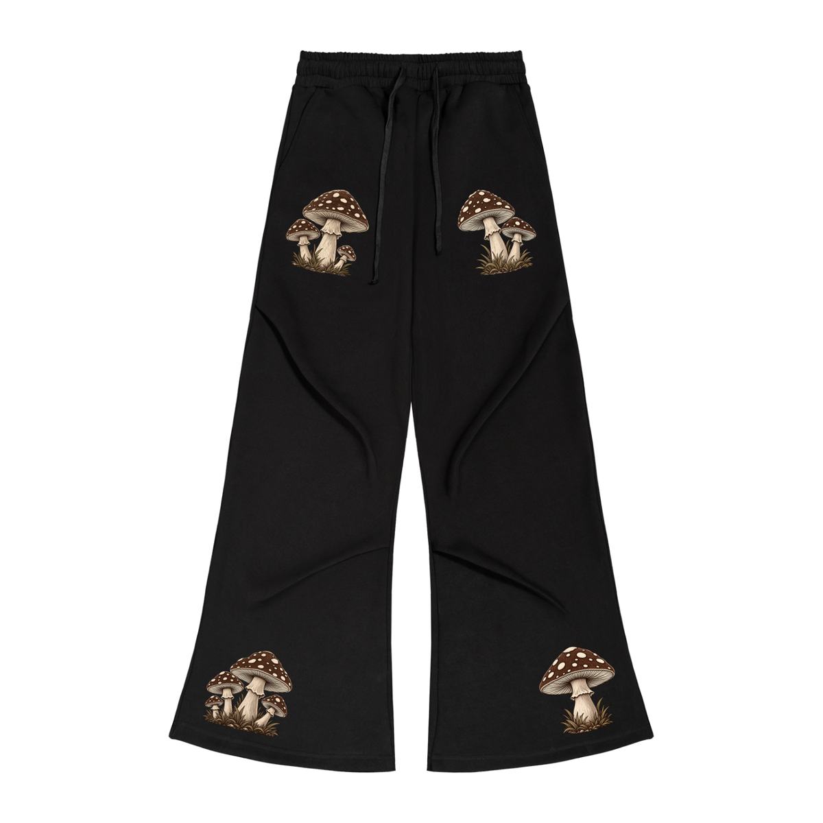 Le Faire Étalage Retro Fungal Grove Wide-Leg Sweatpants