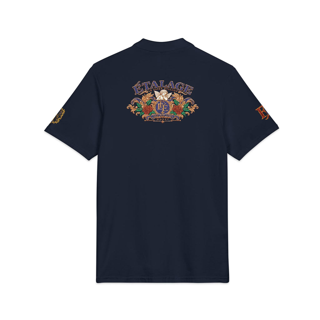 Le Faire Étalage Embroidered Floral Crest Polo