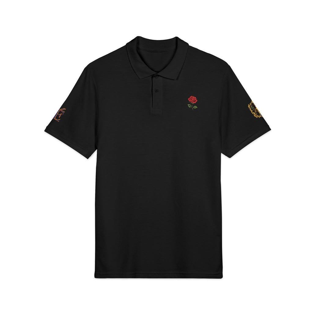 Le Faire Étalage Embroidered Floral Crest Polo