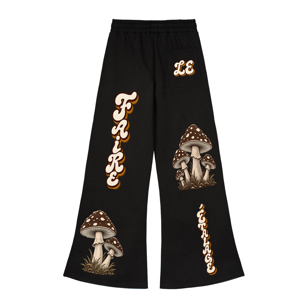 Le Faire Étalage Retro Fungal Grove Wide-Leg Sweatpants