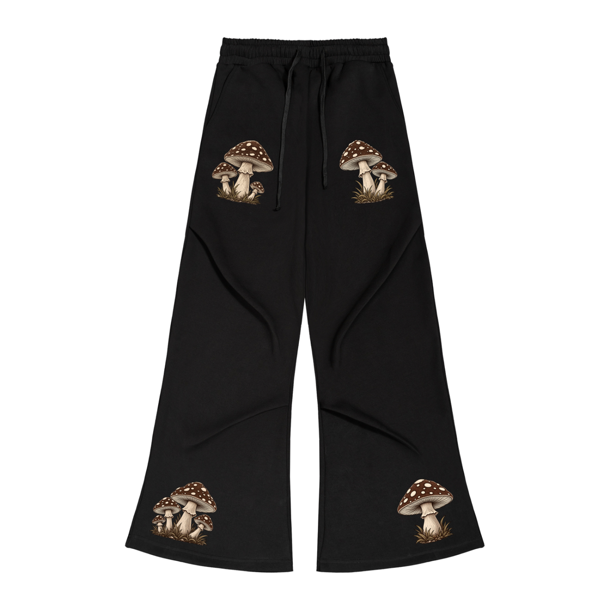 Le Faire Étalage Retro Fungal Grove Wide-Leg Sweatpants